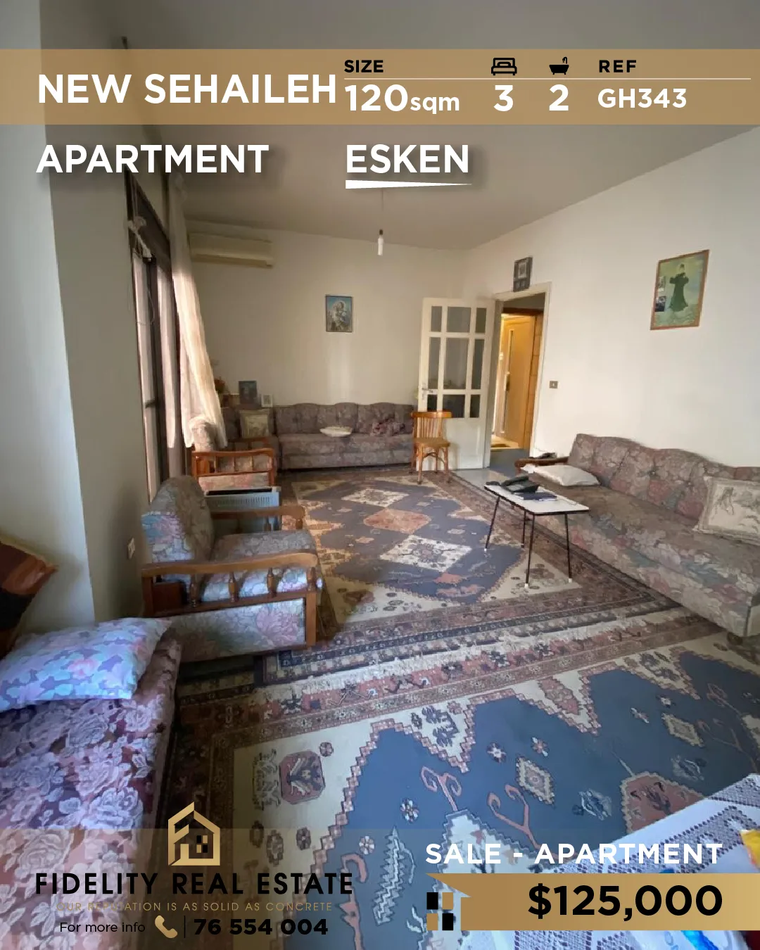 Apartment for sale in Sehayleh, Lebanon