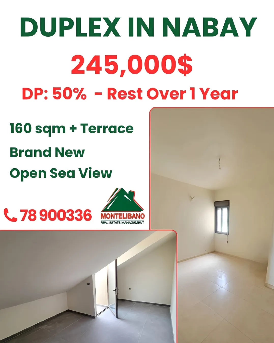 Duplex for sale in Nabiyeh, Lebanon - 3 bed, 3 bath
