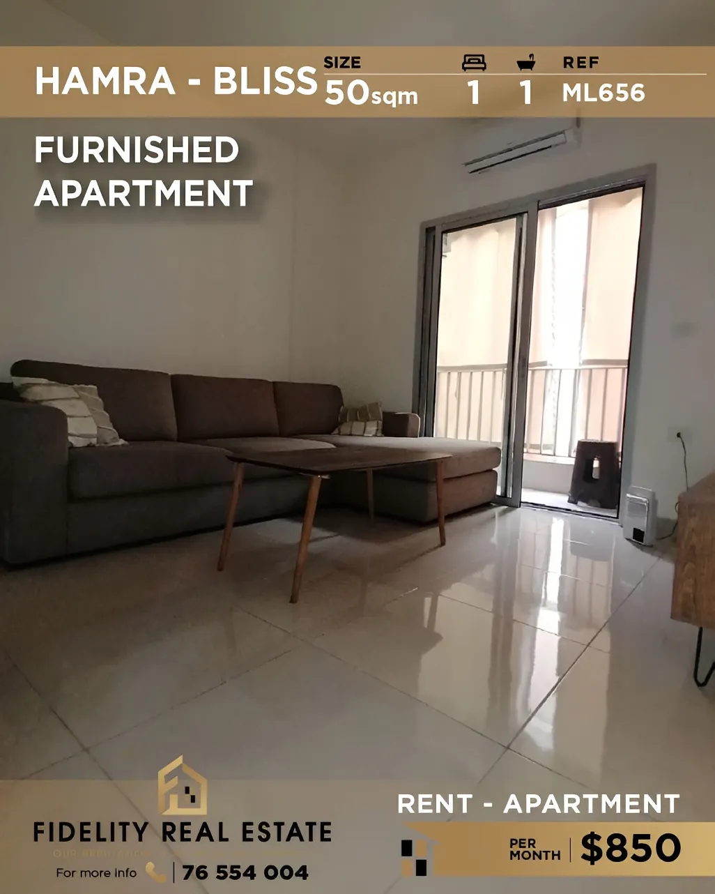 Apartment for rent in Hamra, Beirut, Lebanon