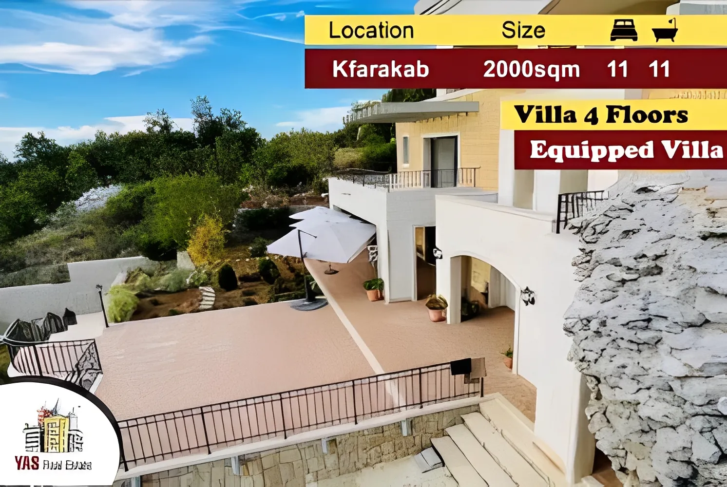 Villa for Sale in Kfar Hbab