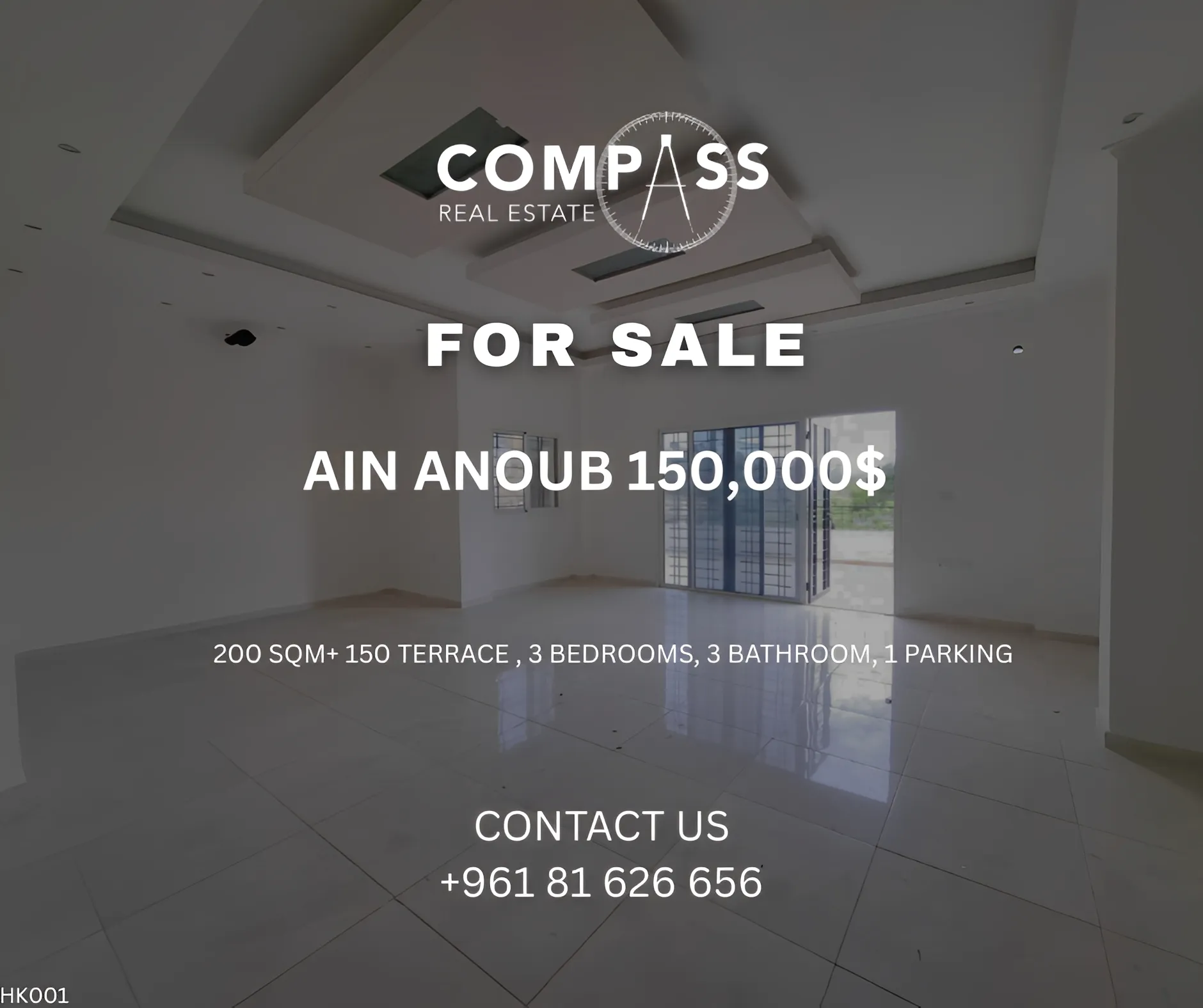 Apartment for sale in Ain Anoub, Lebanon