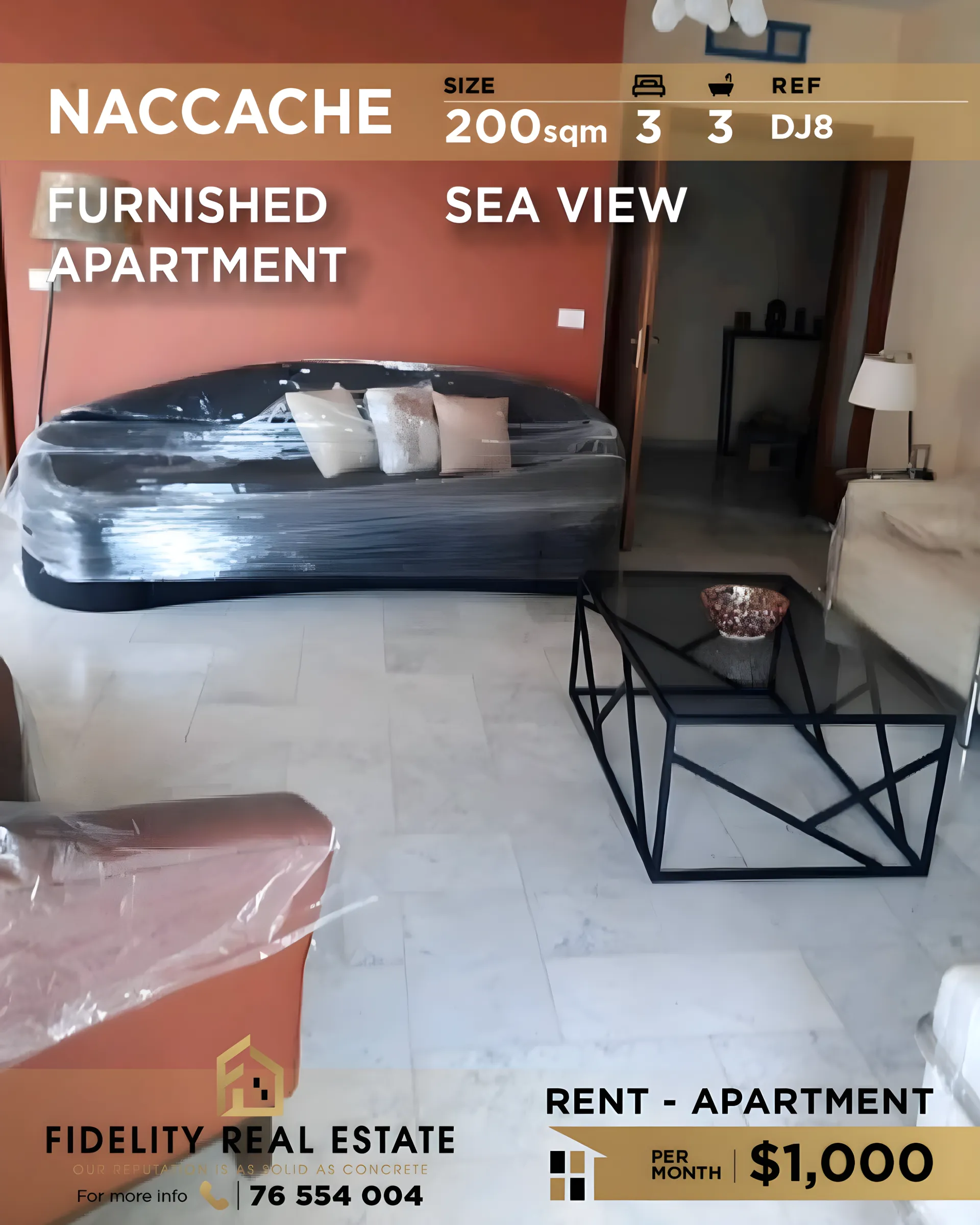 Apartment for rent in Naqqache, Lebanon - 3 bed, 3 bath