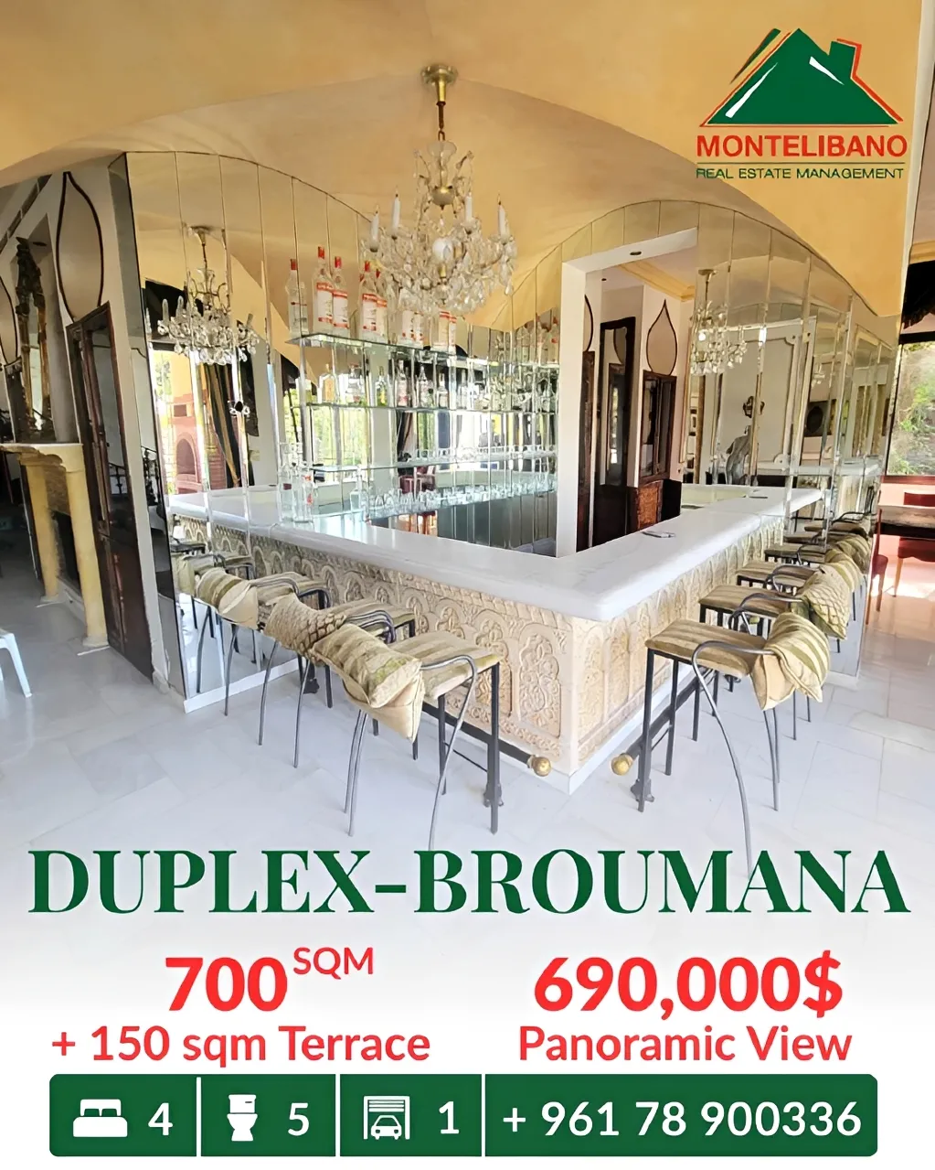Villa for sale in Broummana, Lebanon
