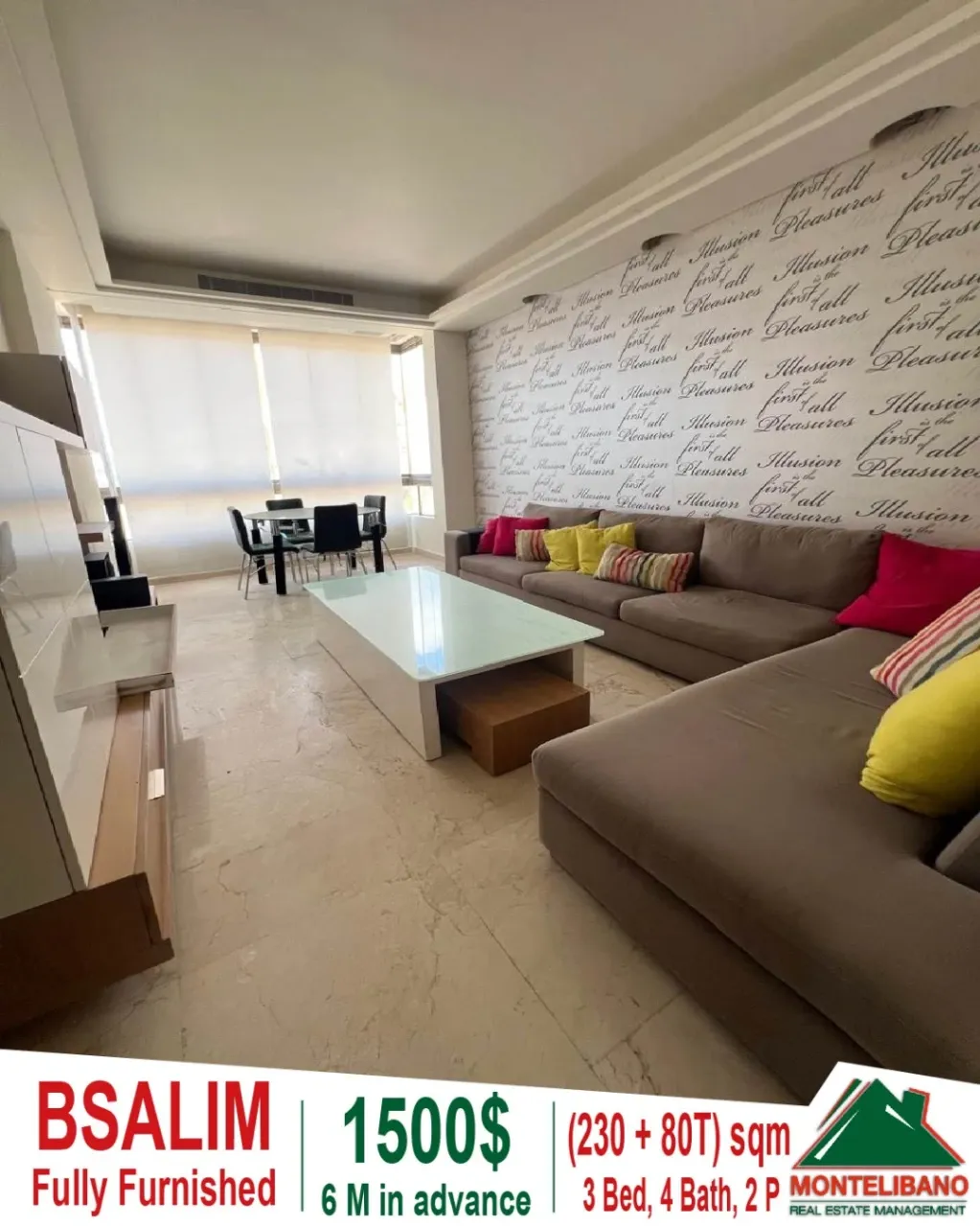 Apartment for rent in Bsalim, Lebanon