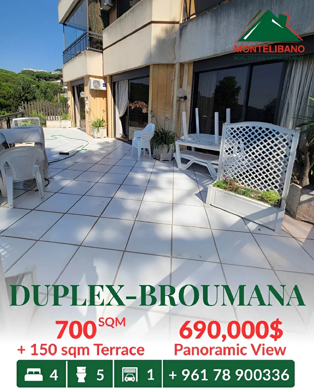 Villa for sale in Broummana, Lebanon