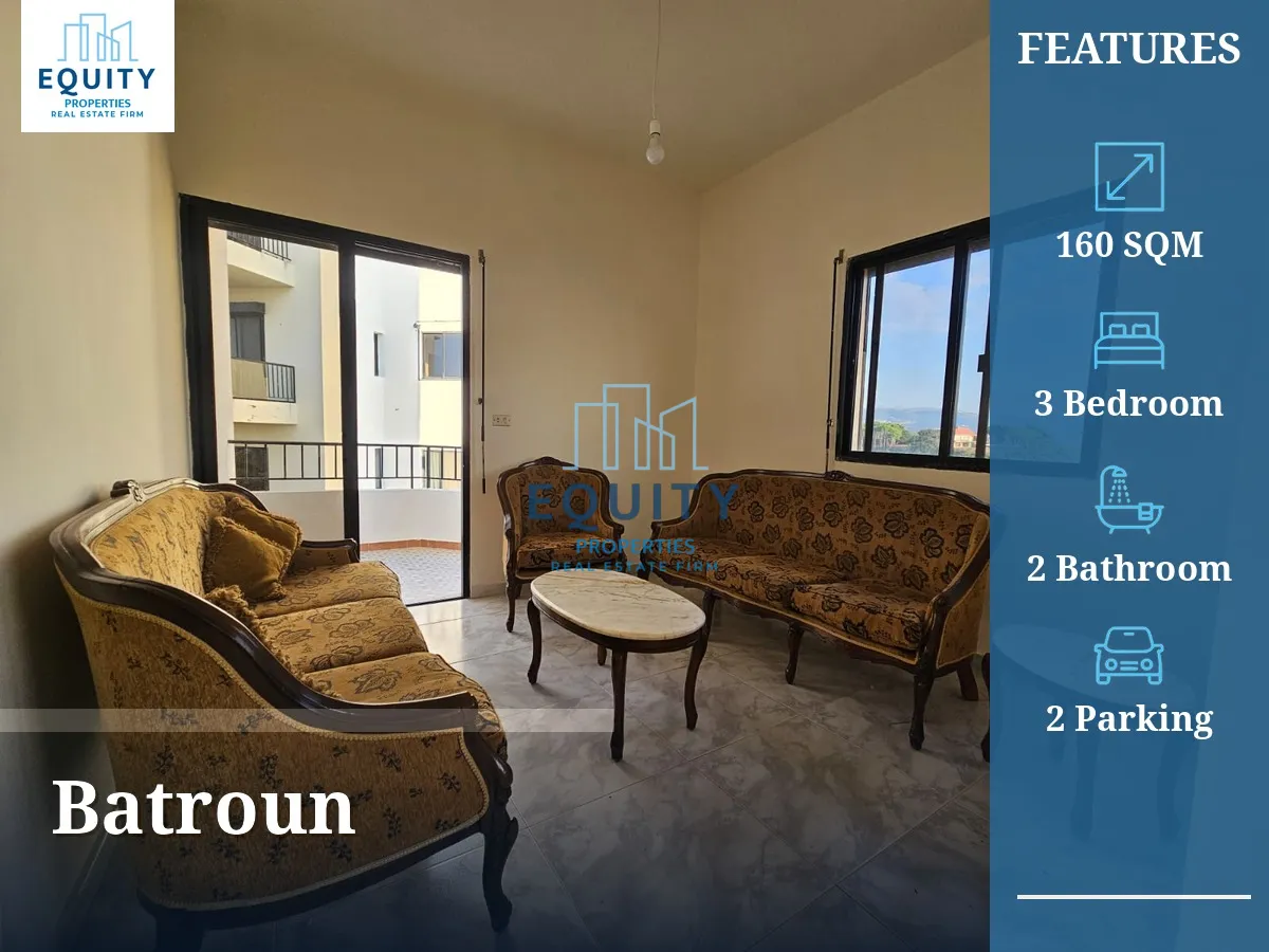 Apartment for rent in Batroun