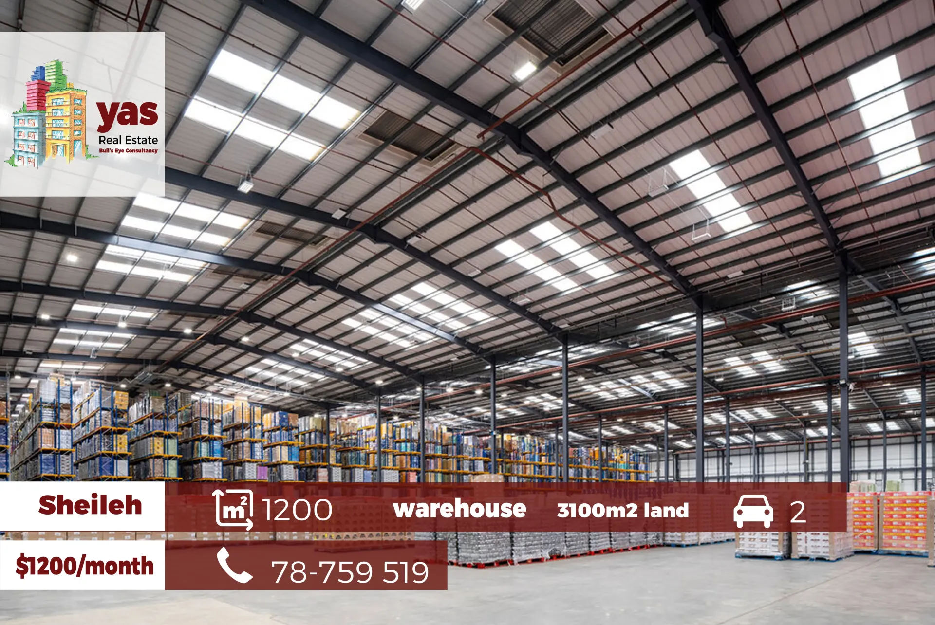 Warehouse for rent in Sehayleh