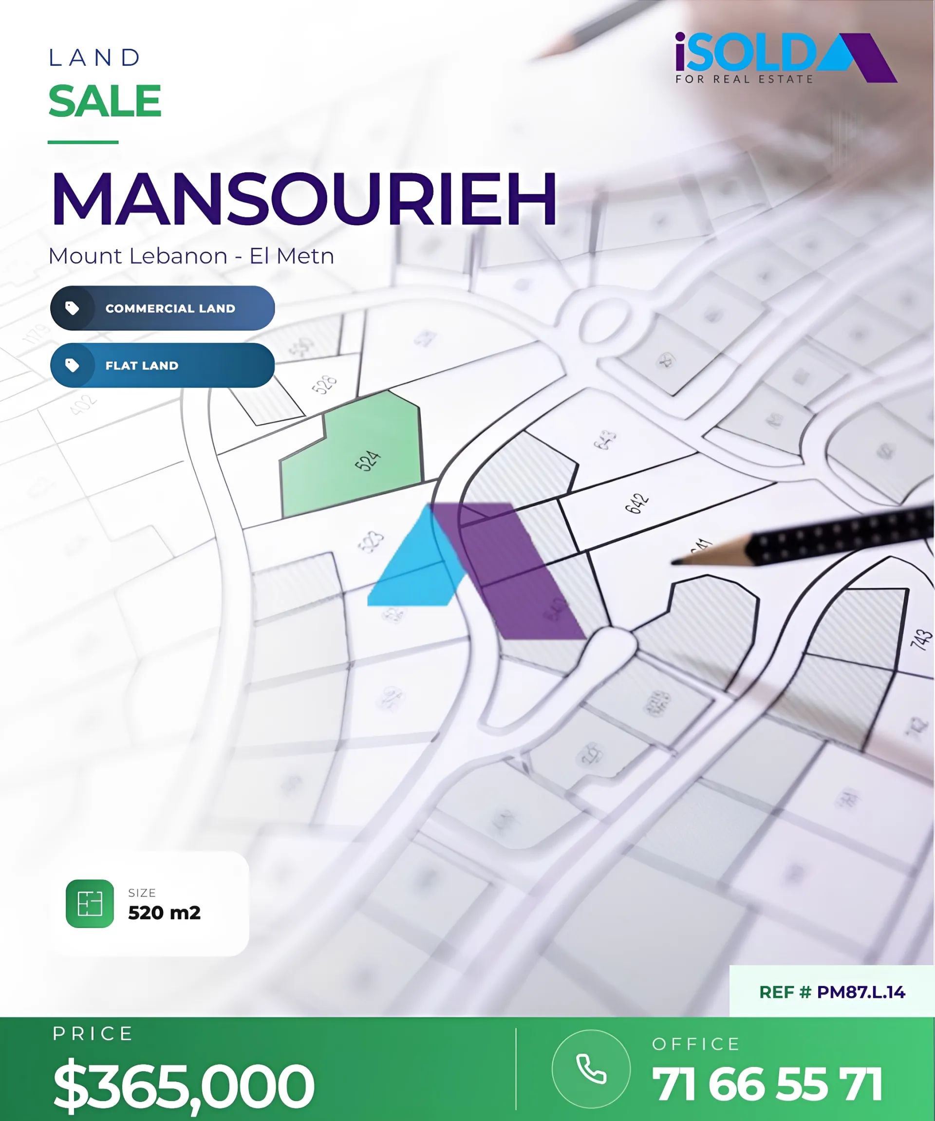 Commercial Land for sale in Mansourieh, Lebanon
