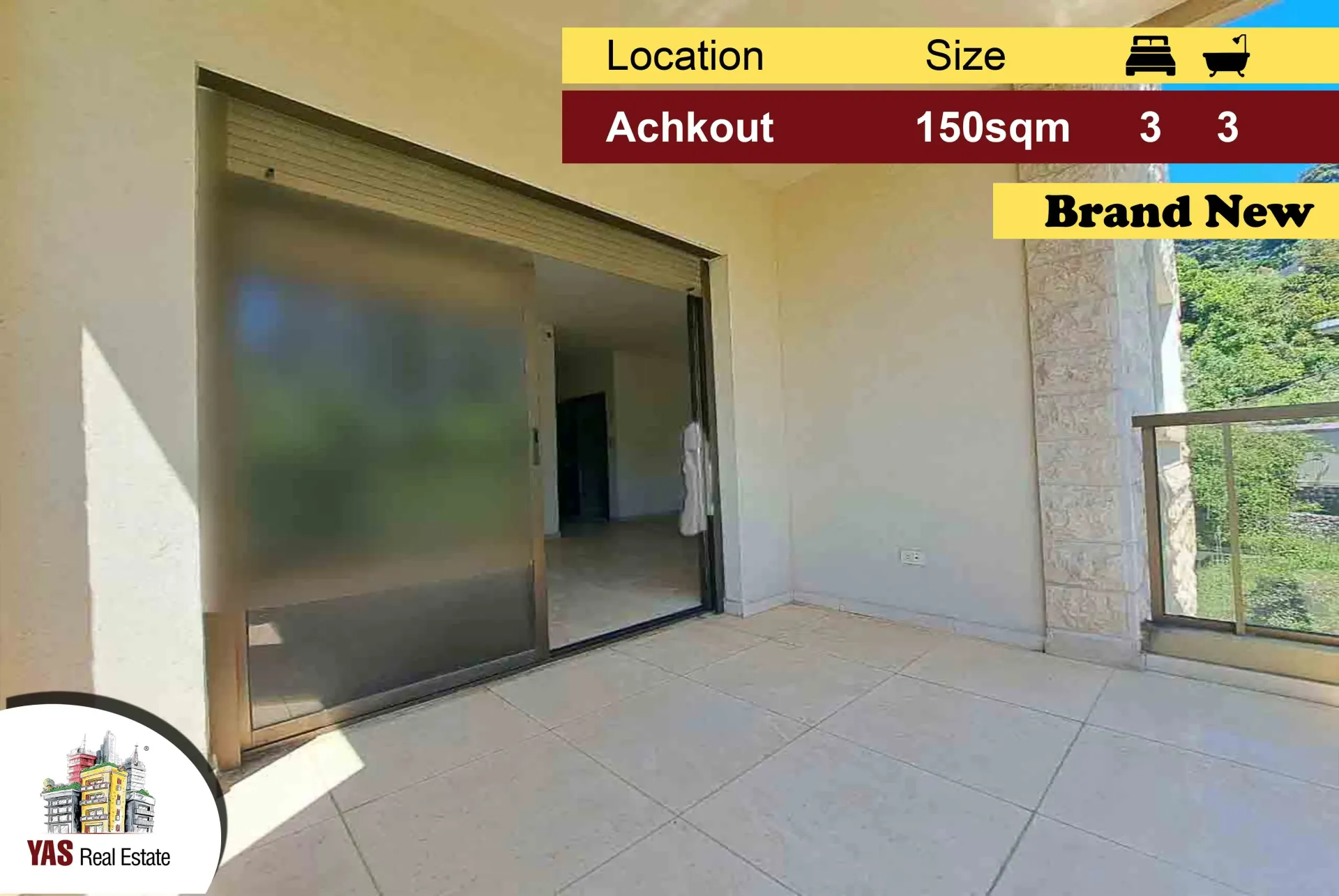 Apartment for Sale in Ashqout - 3 bed, 3 bath