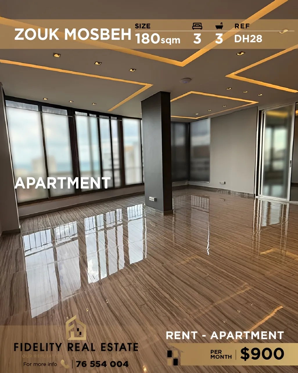 Apartment for Rent in Kaslik, Lebanon - 3 bed, 3 bath