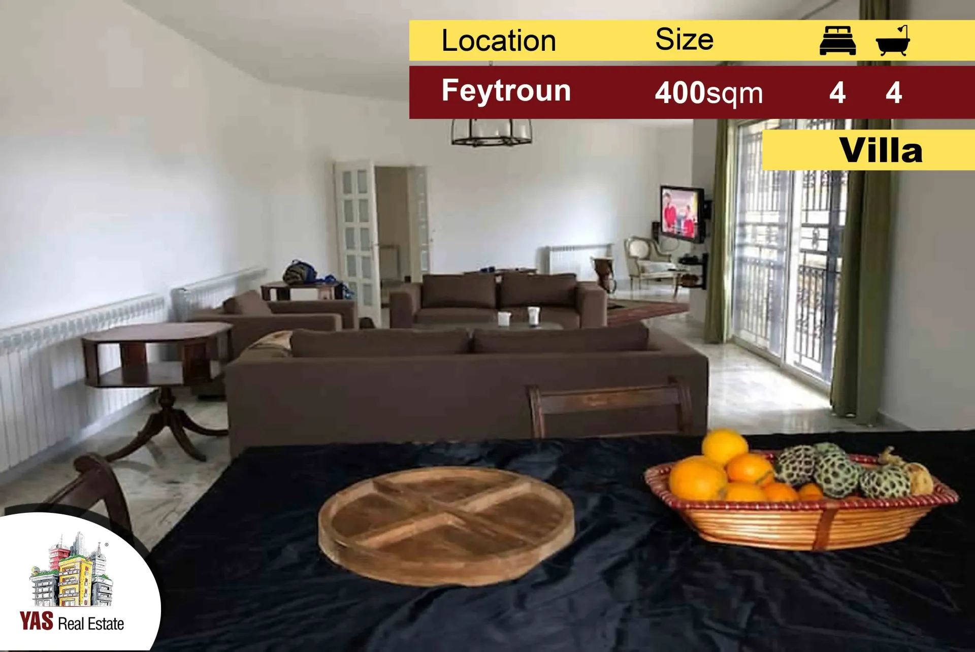 Villa for Sale in Faytroun - 4 bed, 4 bath