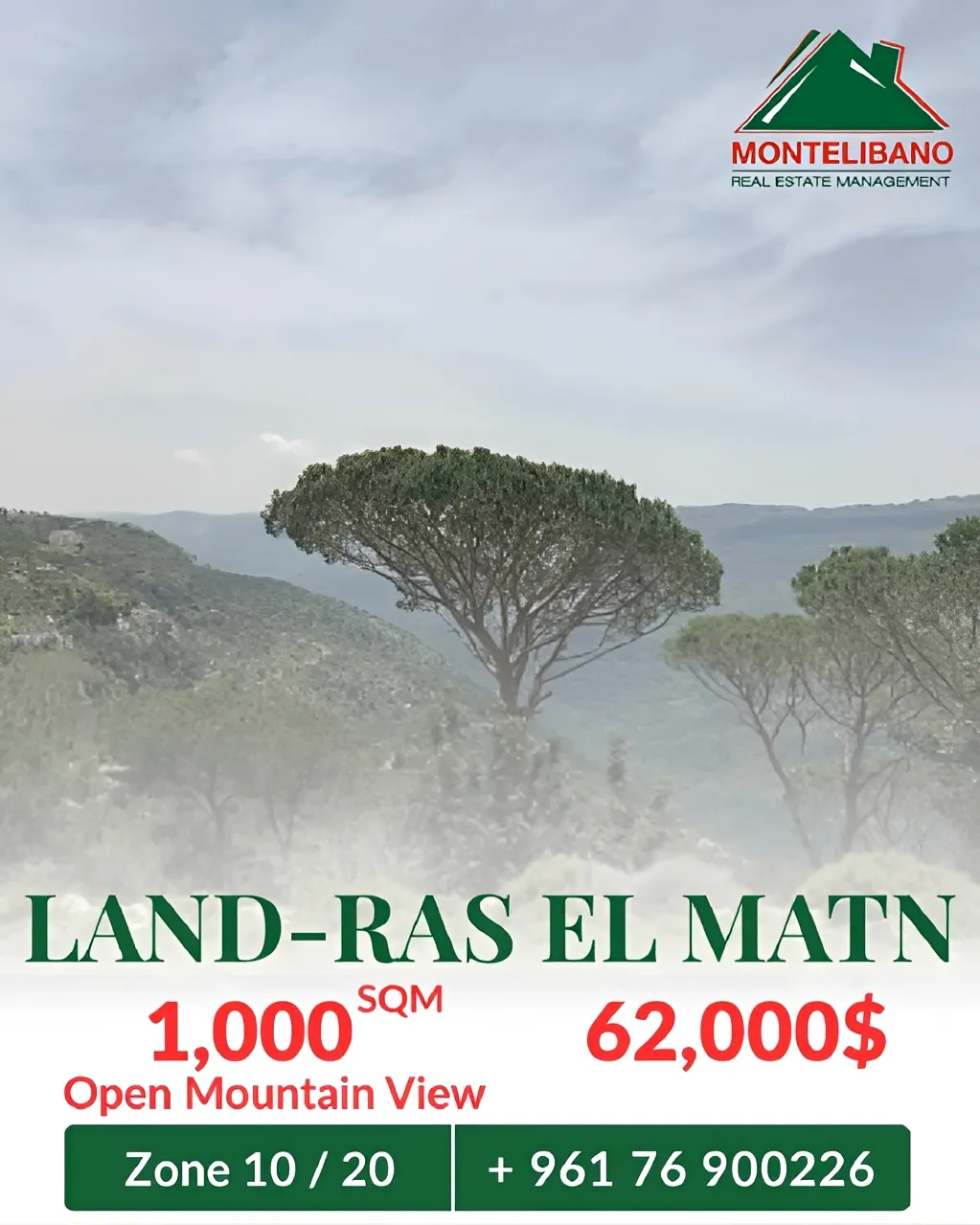 Residential Land for sale in Ras El Matn, Lebanon