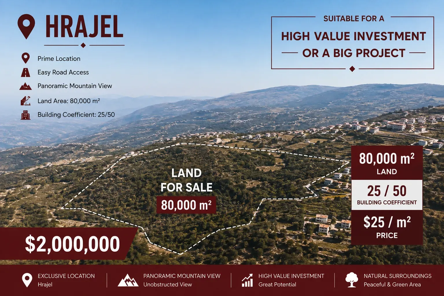 Land for Sale in Hrajel