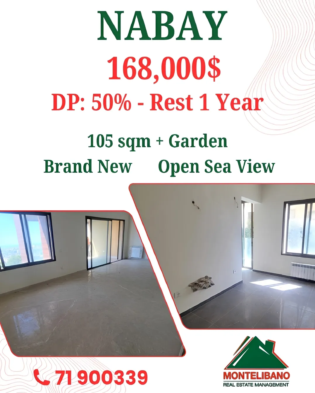 Apartment for sale in Nabiyeh, Lebanon - 2 bed, 2 bath