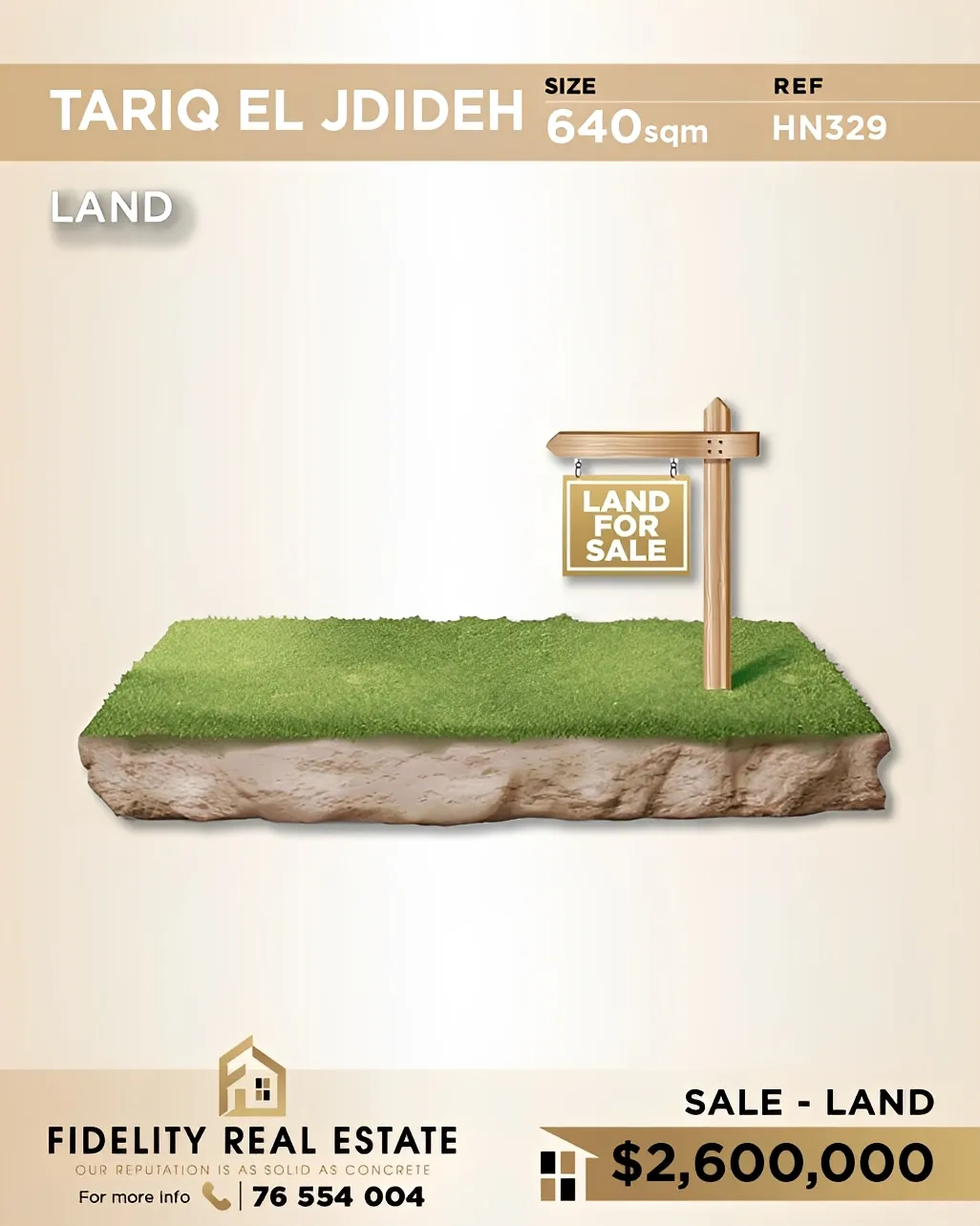 Land for sale in Tariq El Jdideh, Beirut, Lebanon