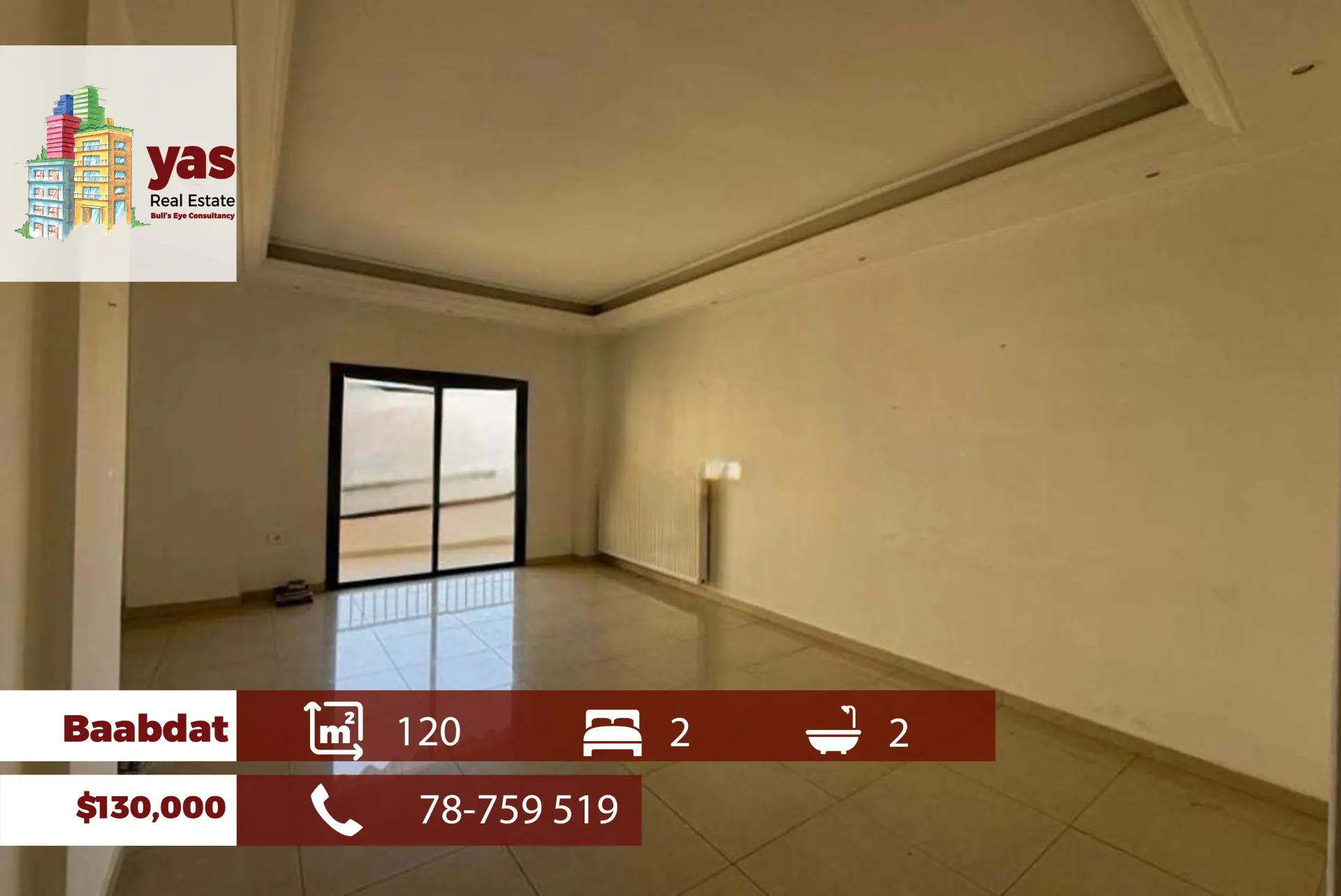 Apartment for Sale in Baabdat