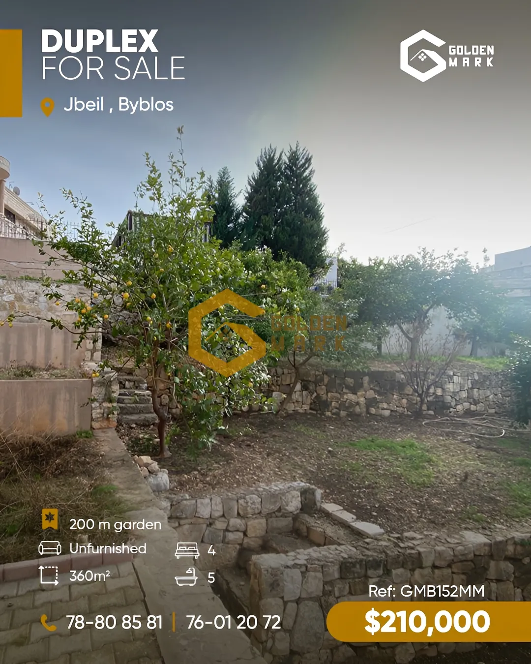 Duplex for Sale in Byblos