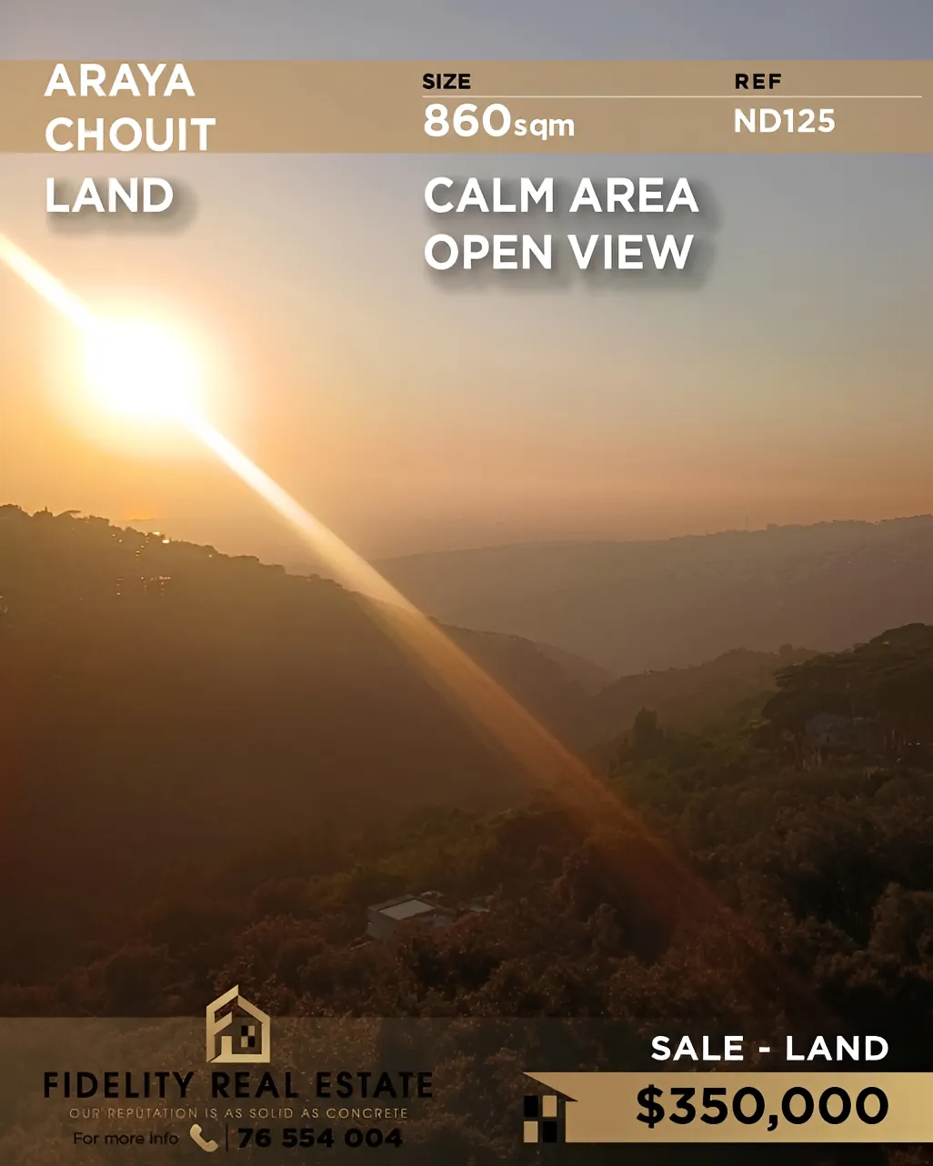 Residential Land for sale in Aaraiya, Lebanon