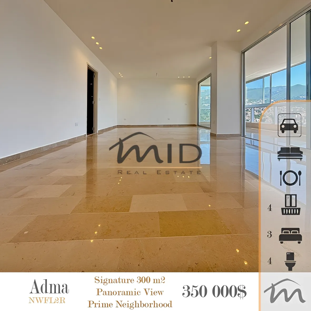 Apartment for sale in Adma w dafnah, lebanon