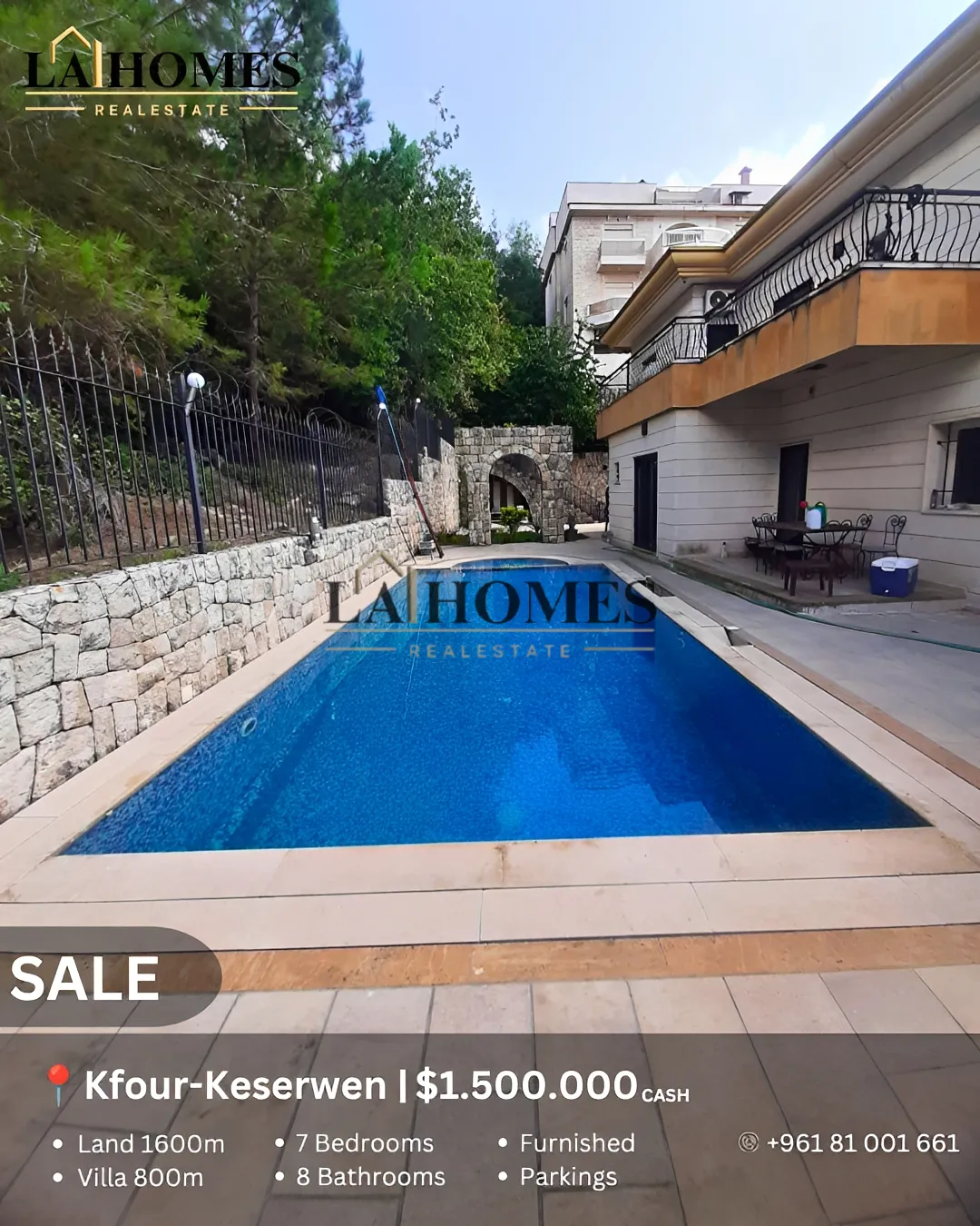 Villa for sale in Kfour