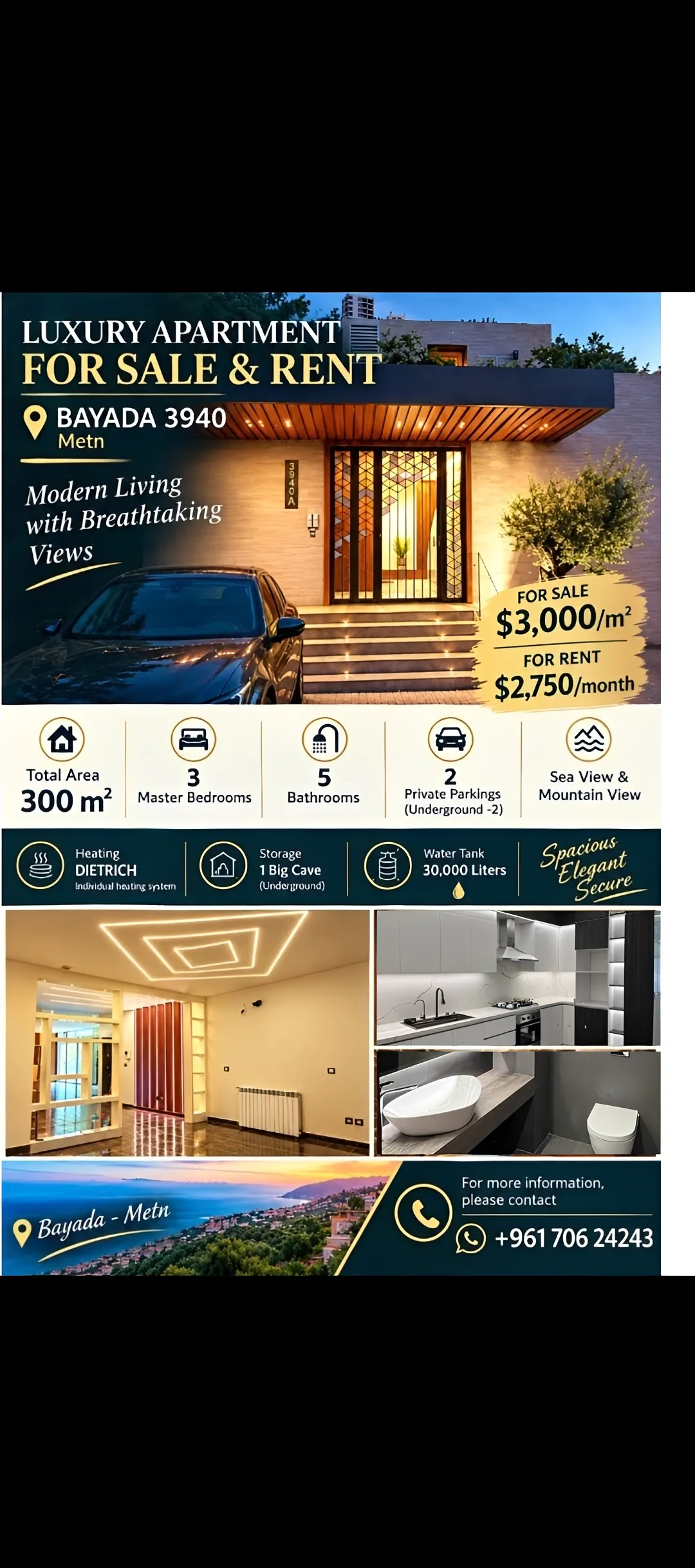 Apartment for sale in Bayada
