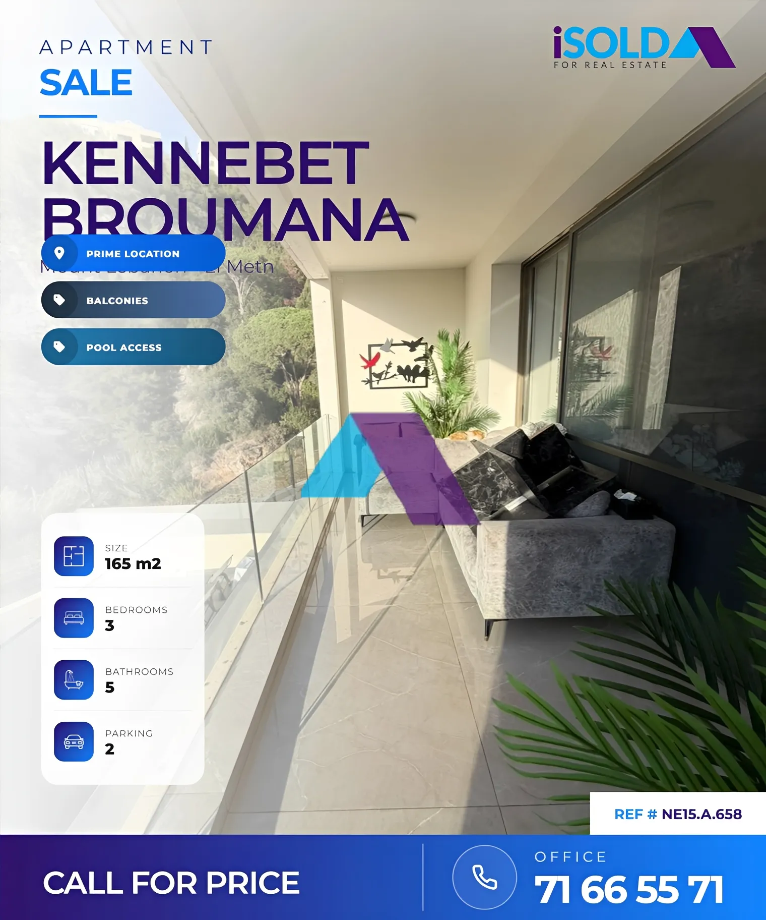 Apartment for sale in Qennabet Broummana