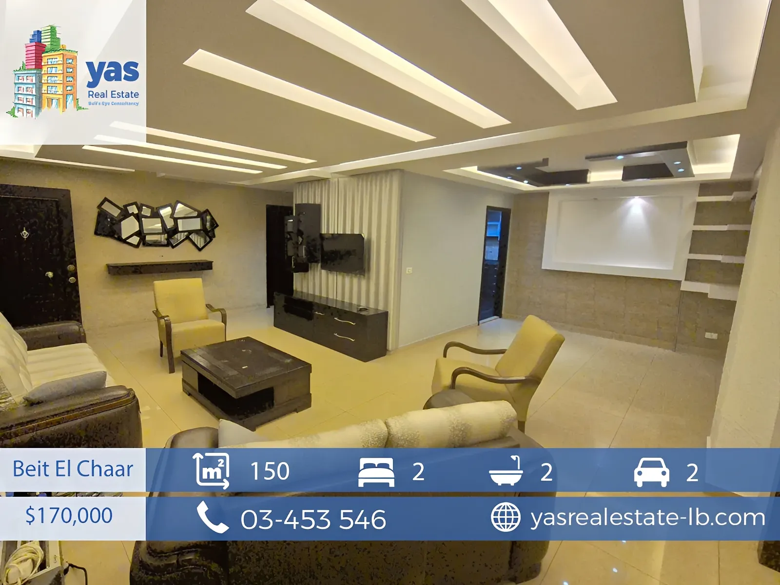 Apartment for Sale in Beit El Chaar - 2 bed, 2 bath