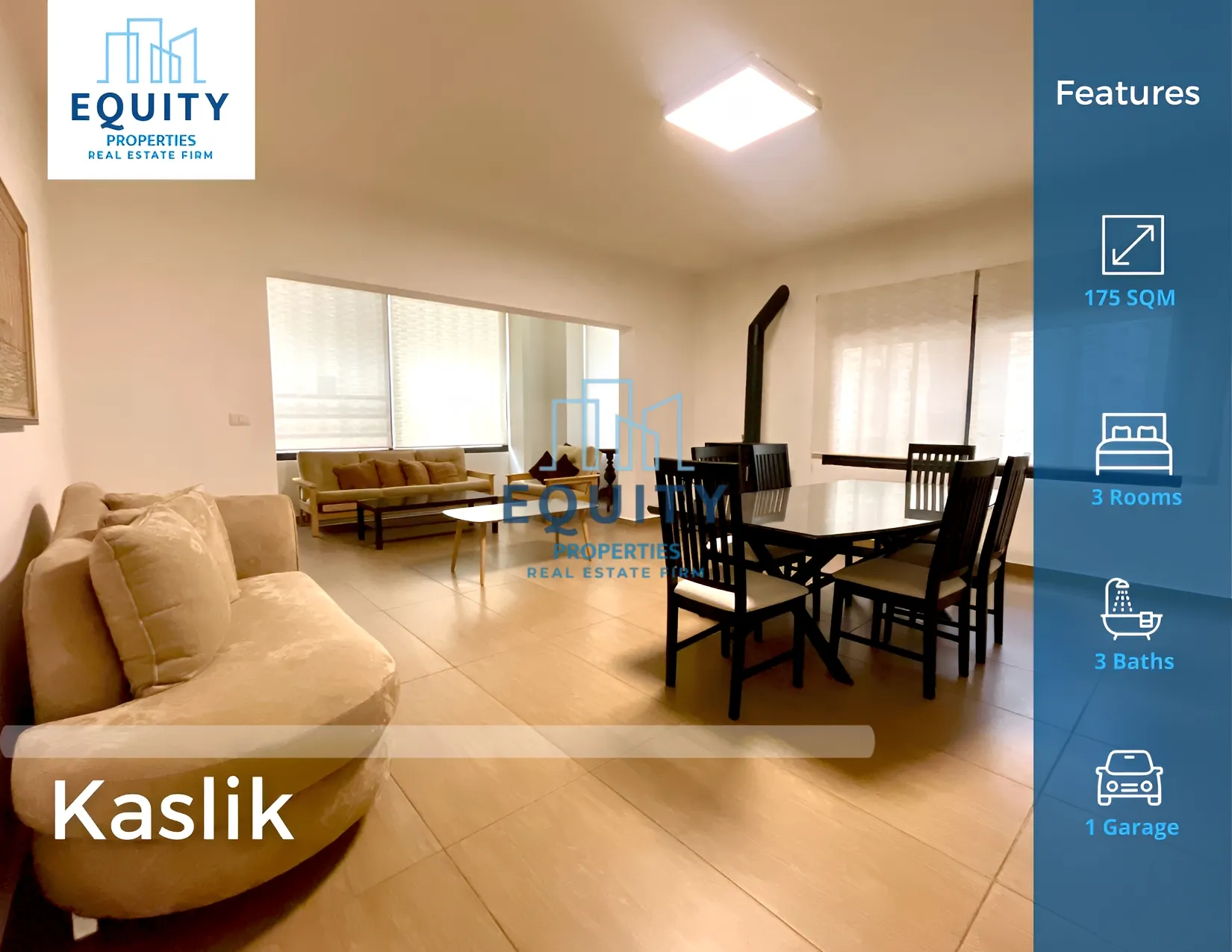 Apartment for Rent in Kaslik