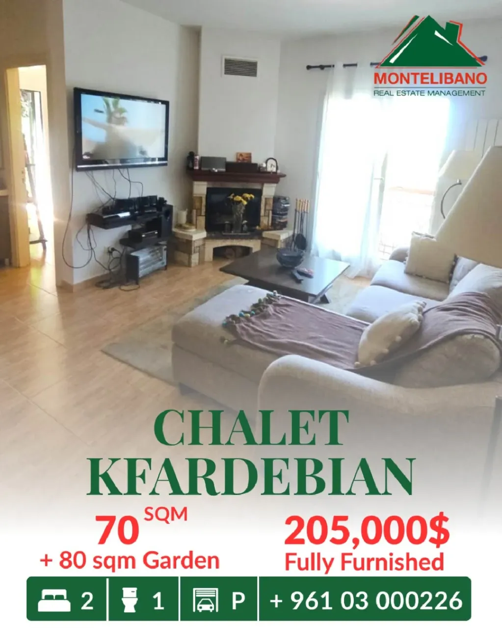Chalet for sale in Kfardebian, Lebanon