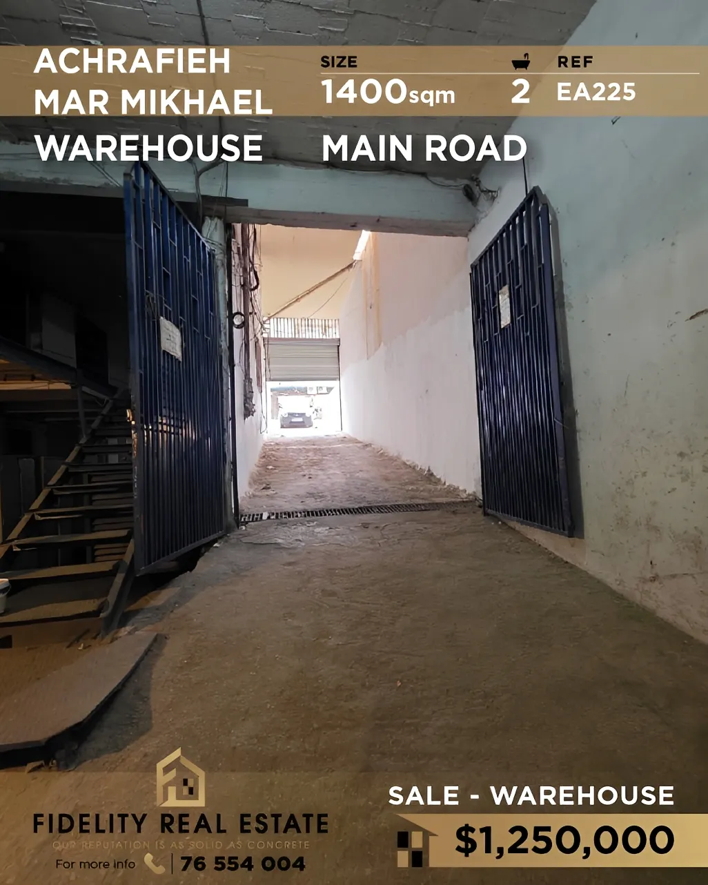Warehouse for sale in Achrafieh, Beirut, Lebanon