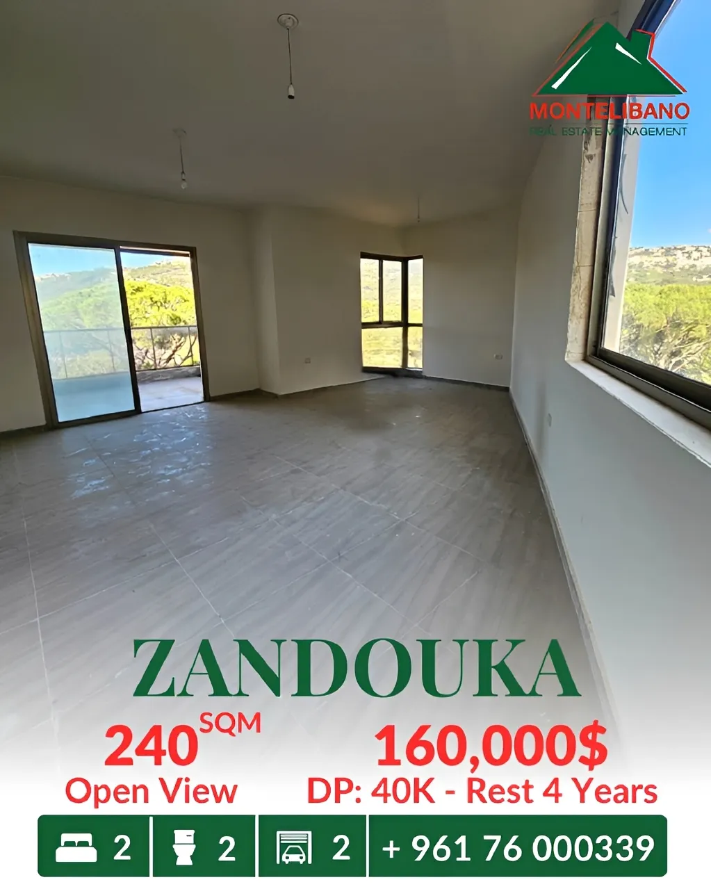 Apartment for sale in Zandouqa, Lebanon
