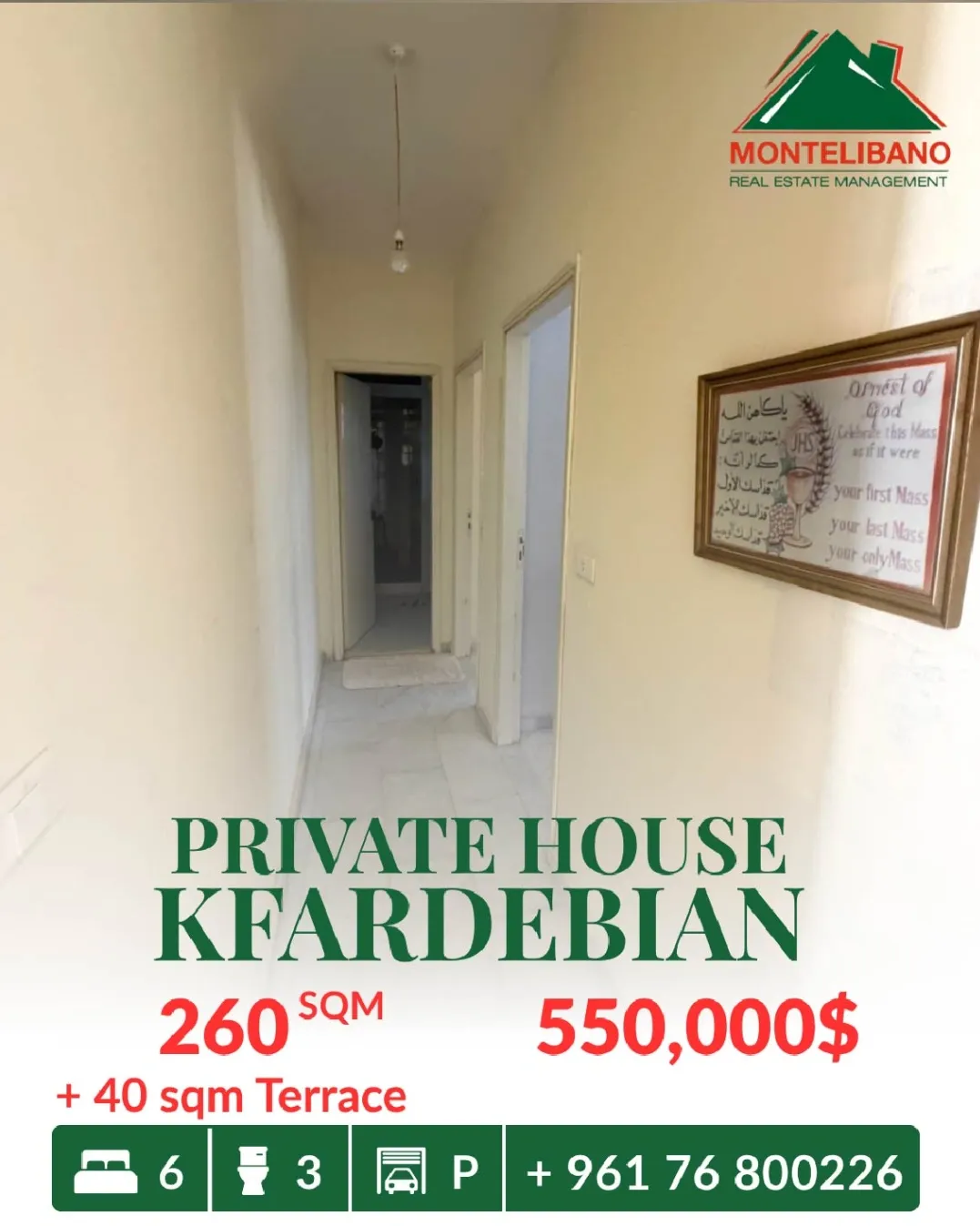Apartment for sale in Kfardebian, Lebanon