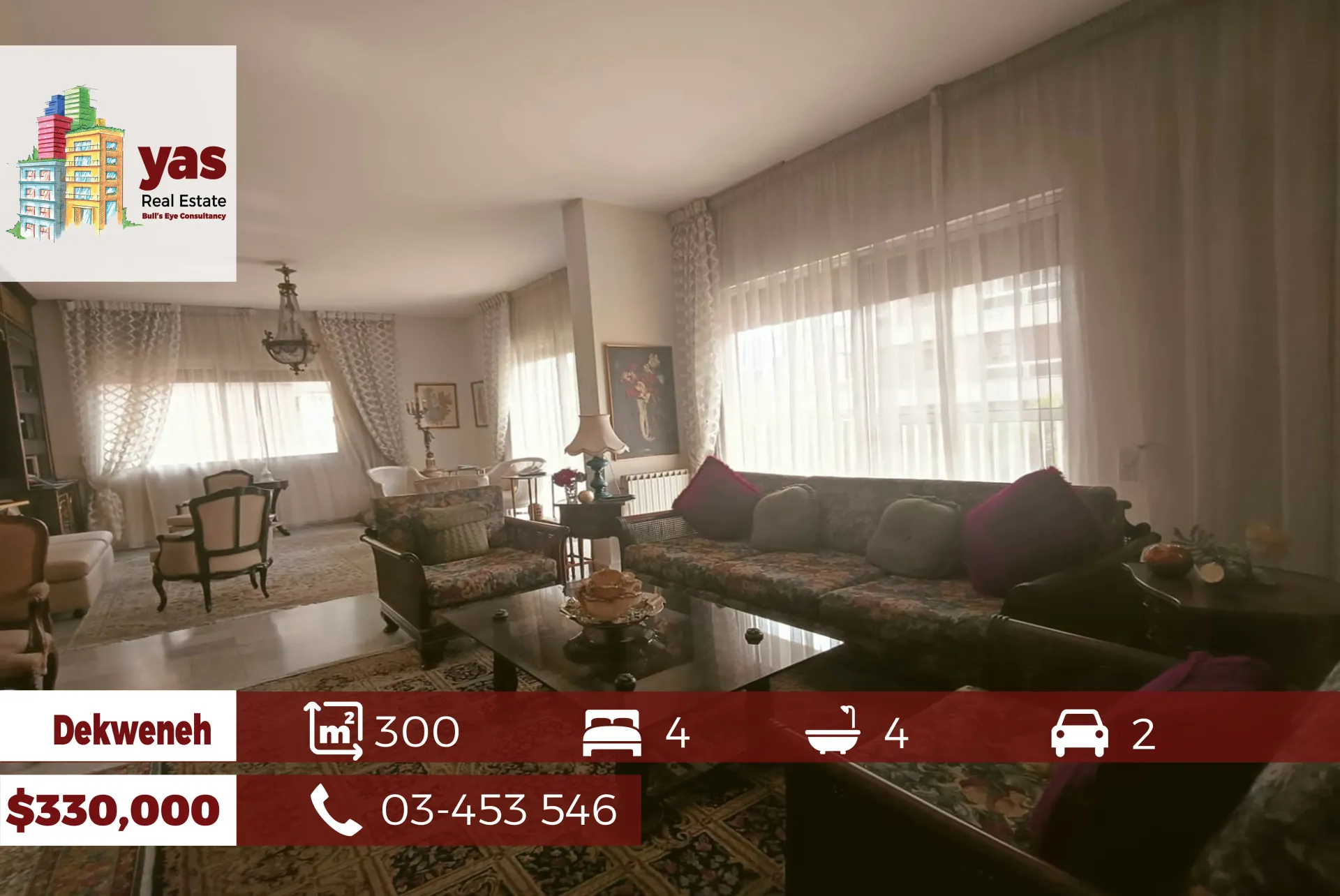 Apartment for Sale in Dekwaneh