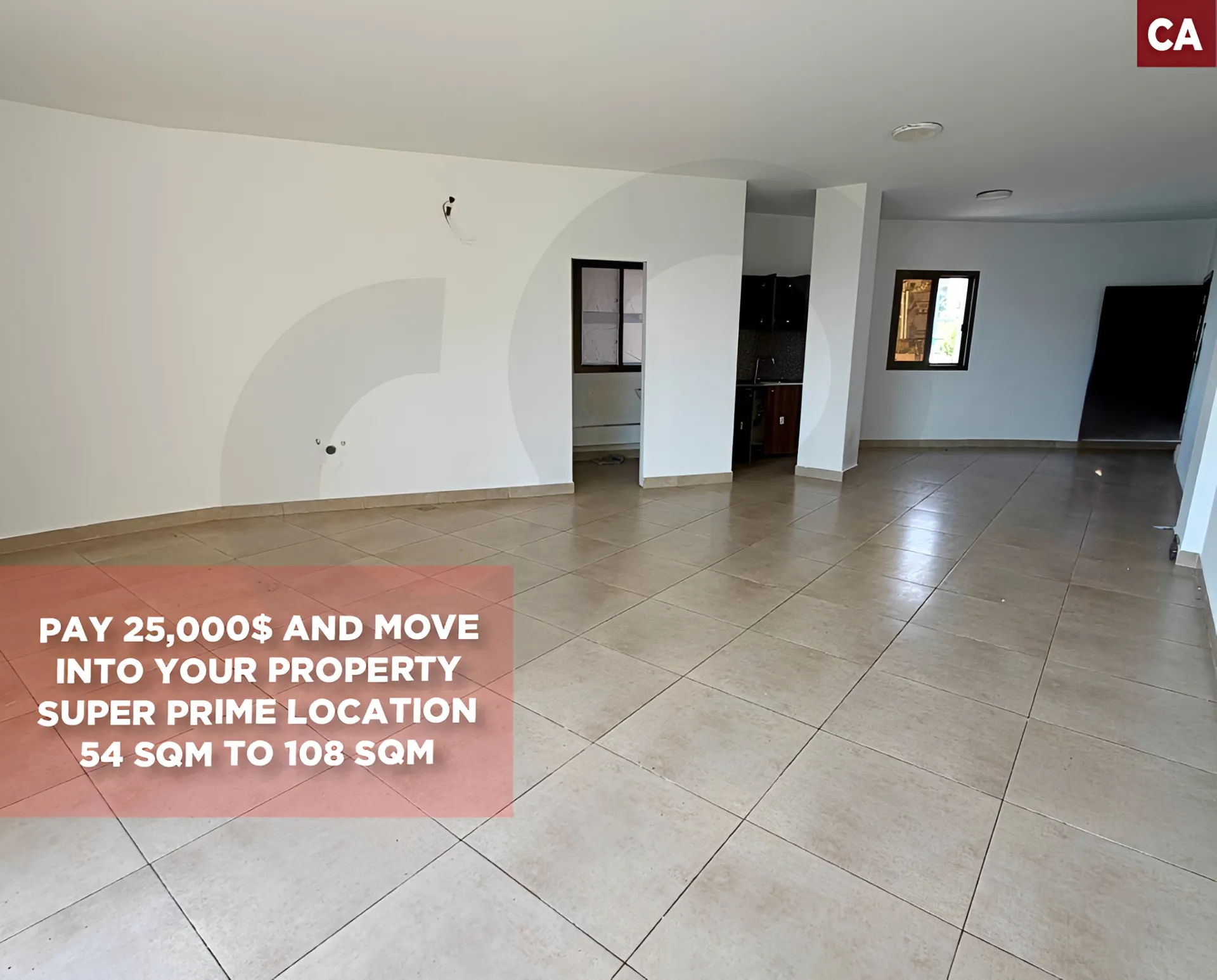 Apartment for Sale in Tabarja - 1 bath
