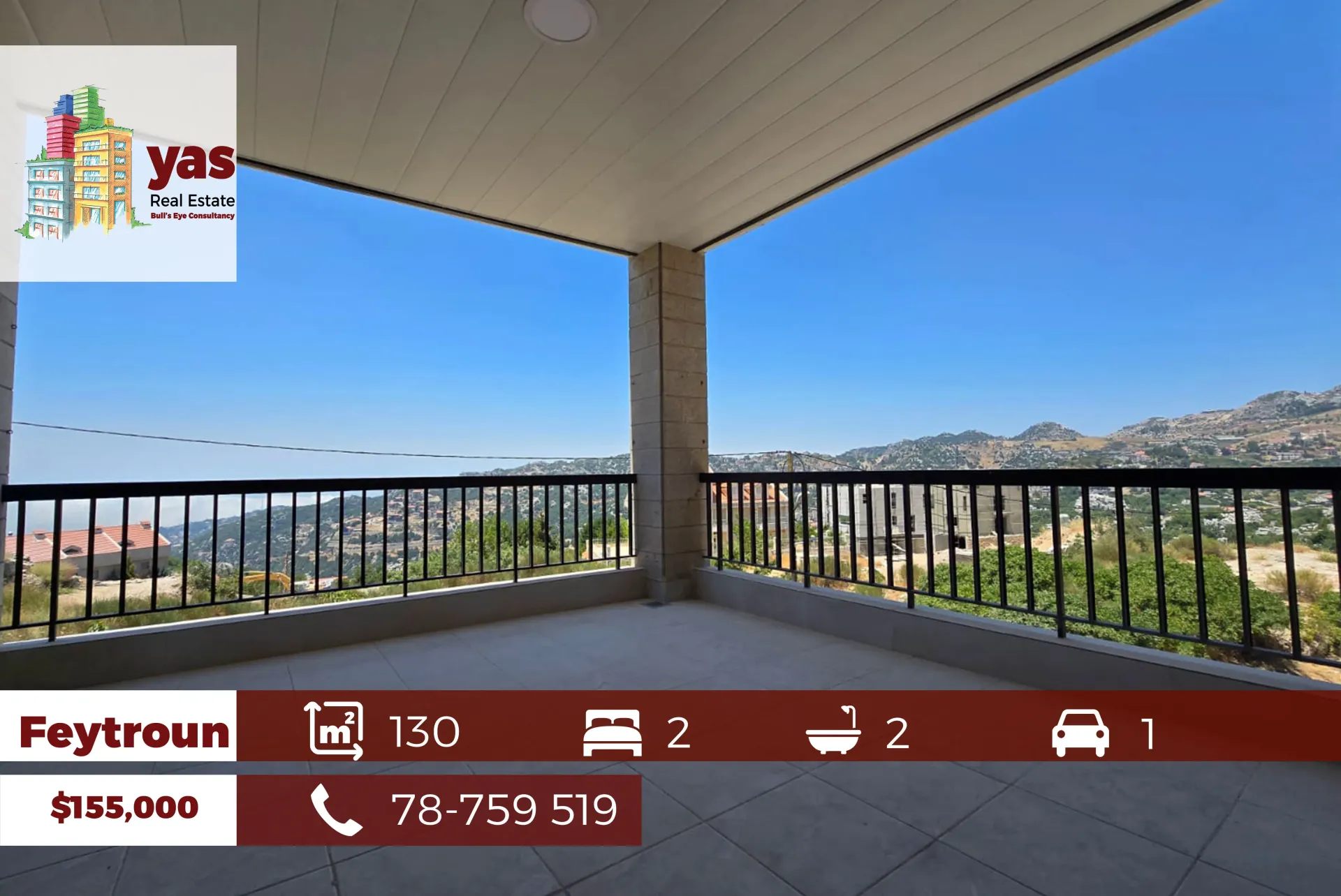 Apartment for Sale in Faytroun - 2 bed, 2 bath