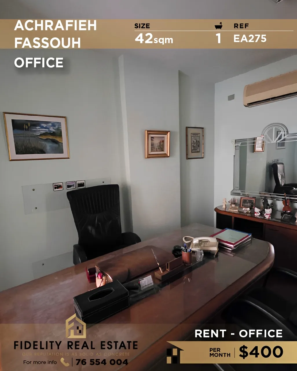 Office for rent in Achrafieh, Beirut, Lebanon