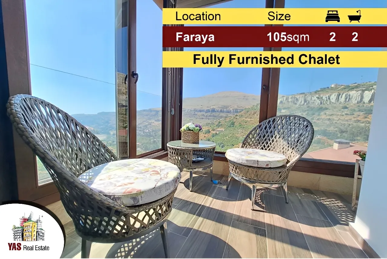 Chalet for Sale in Faraya - 2 bed, 2 bath