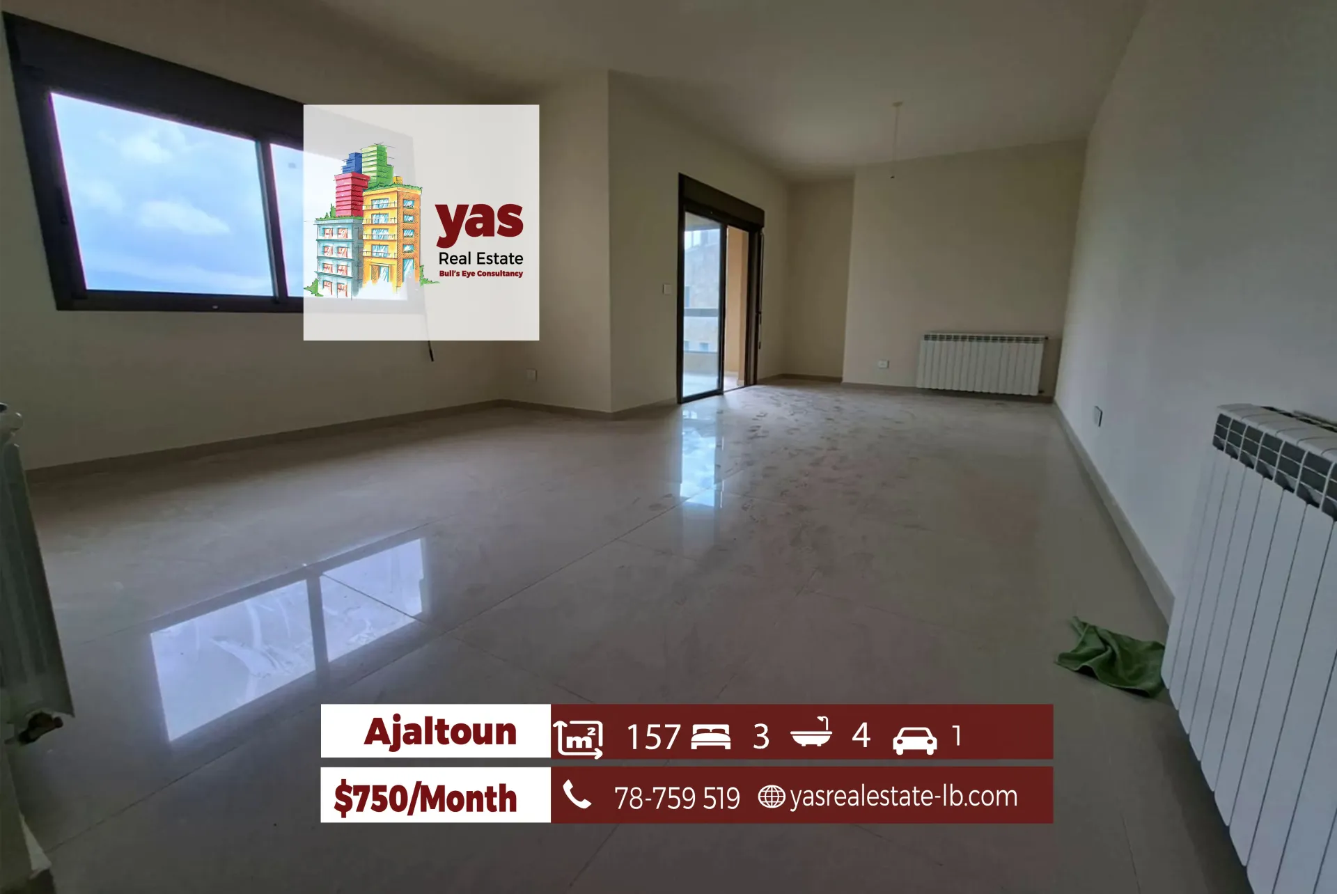 Apartment for Rent in Ajaltoun
