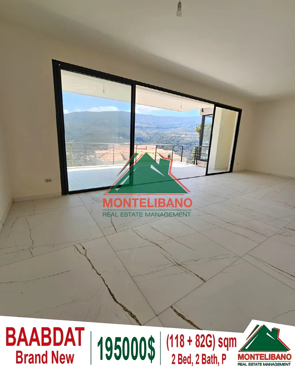 Apartment for Sale in Baabdat, Lebanon - 2 bed, 2 bath