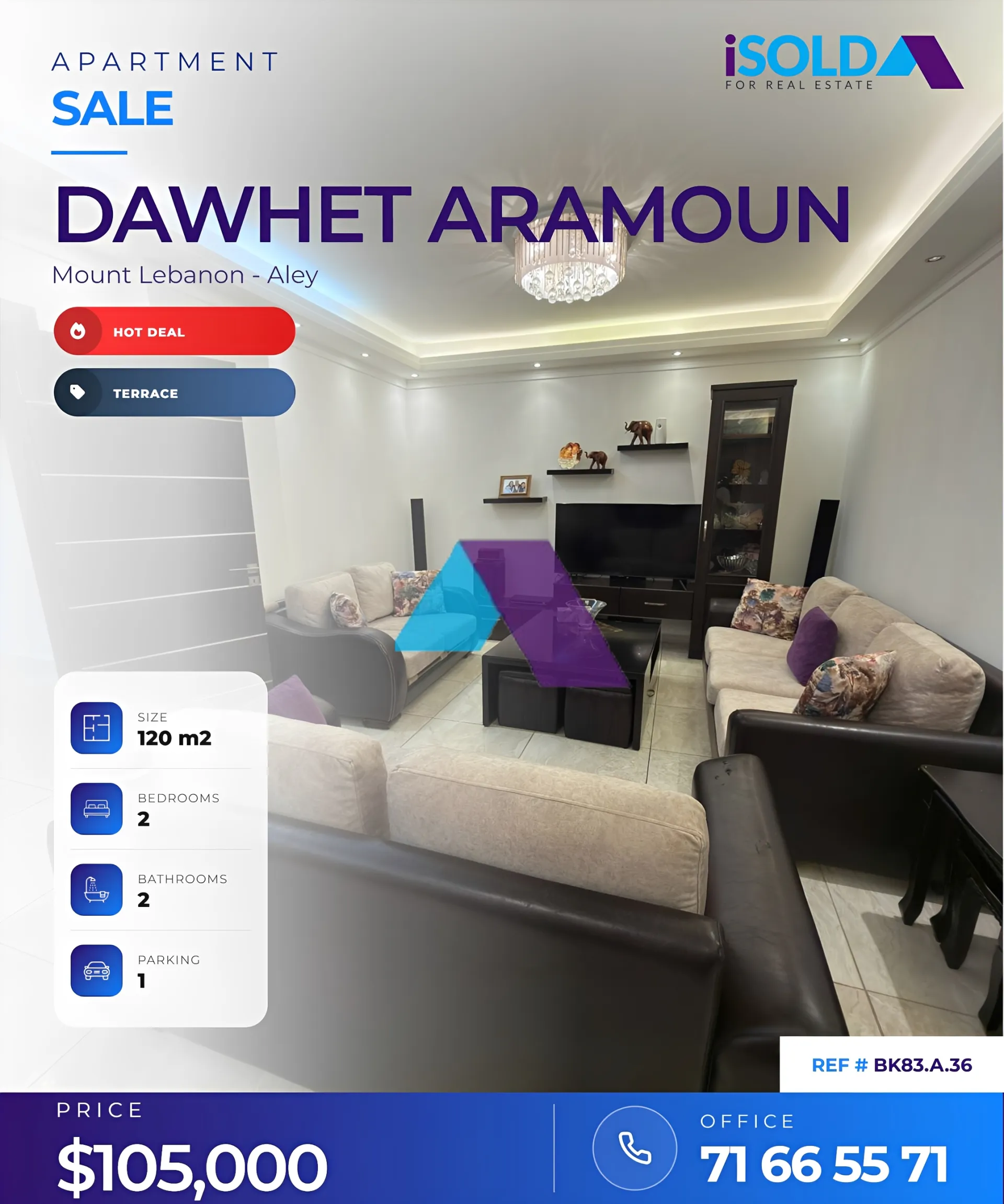 Apartment for Sale in Dawhet Aramoun