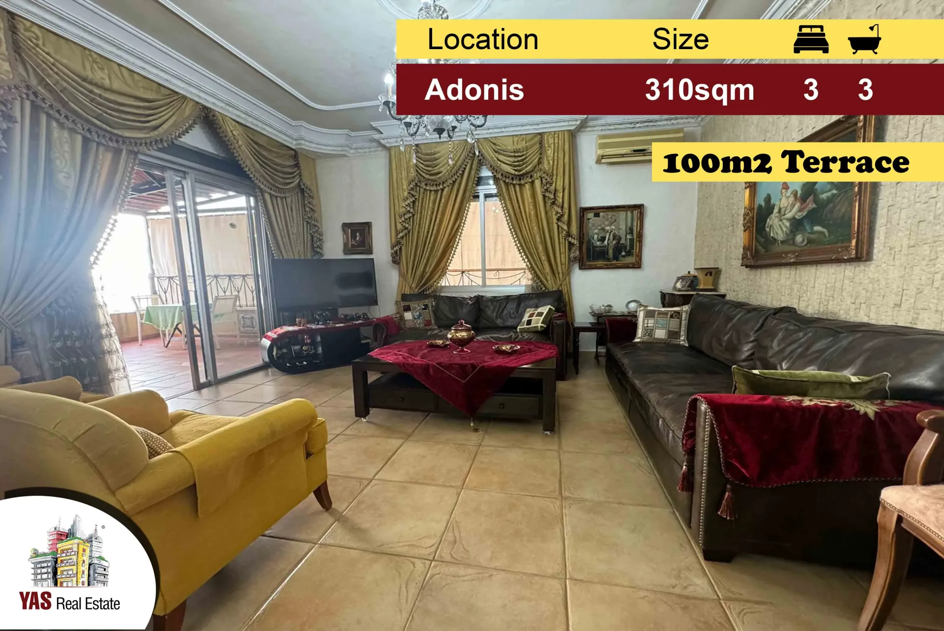 Apartment for Sale in Adonis - 3 bed, 3 bath