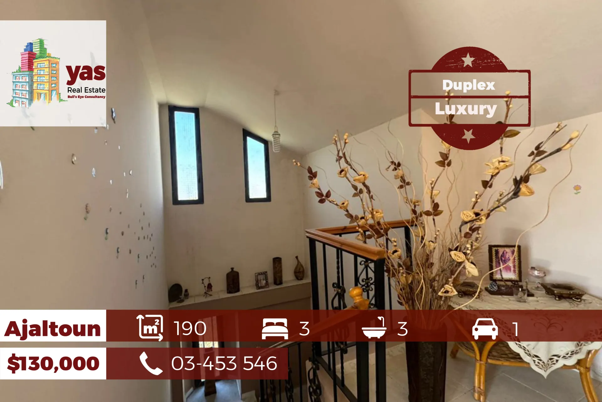 Apartment for Sale in Ajaltoun