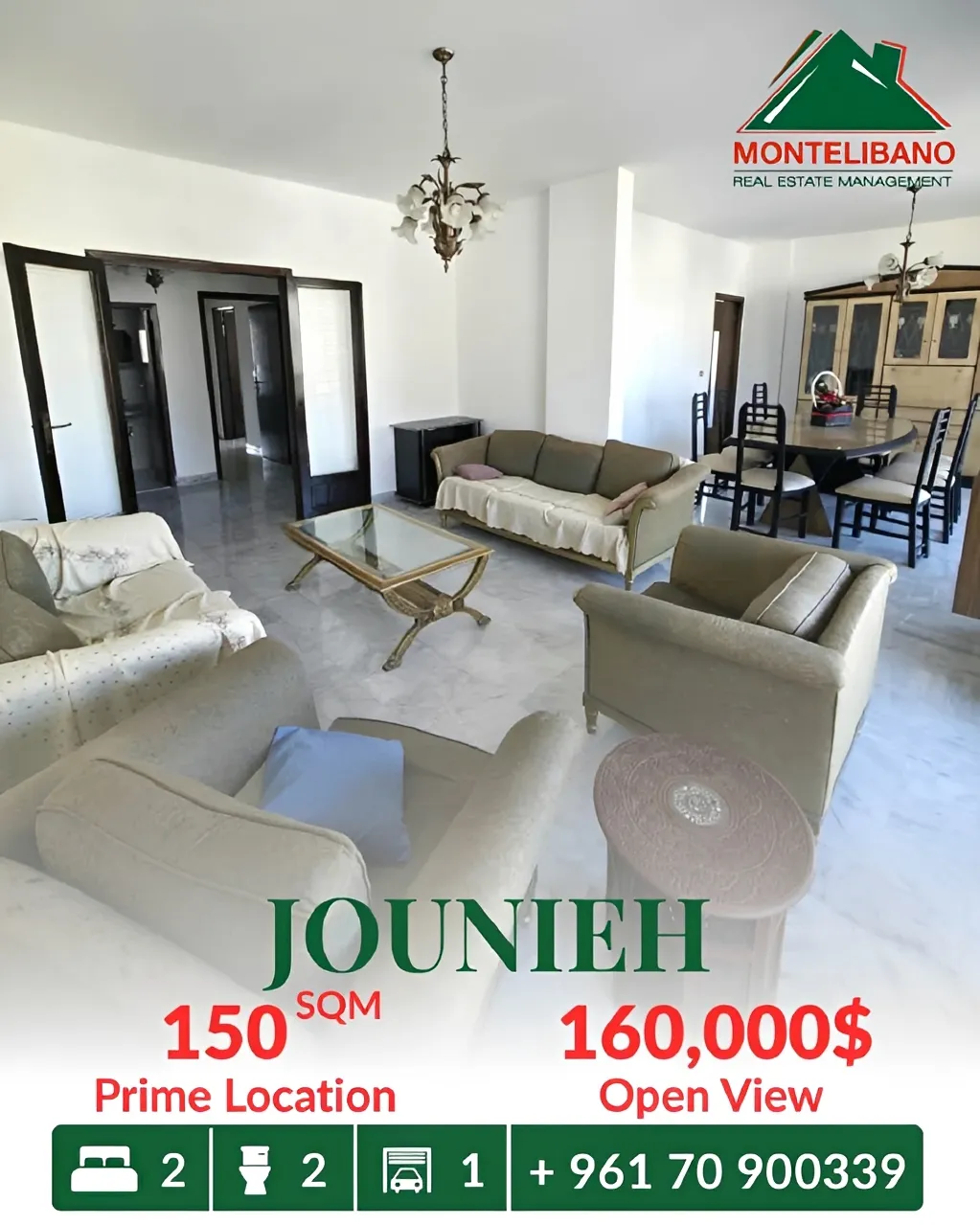Apartment for sale in Jounieh