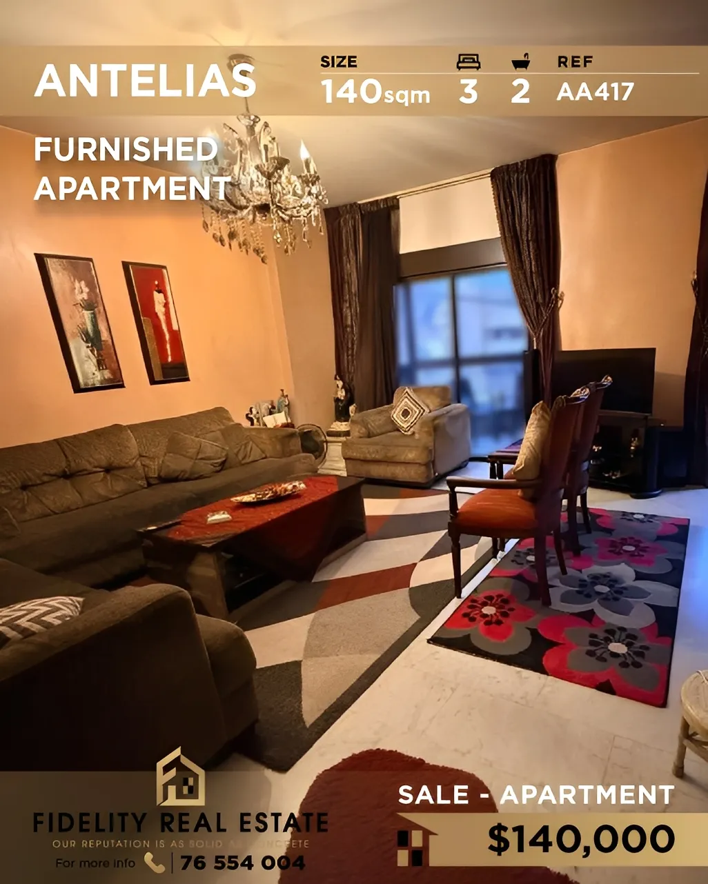 Apartment for Sale in Antelias, Lebanon