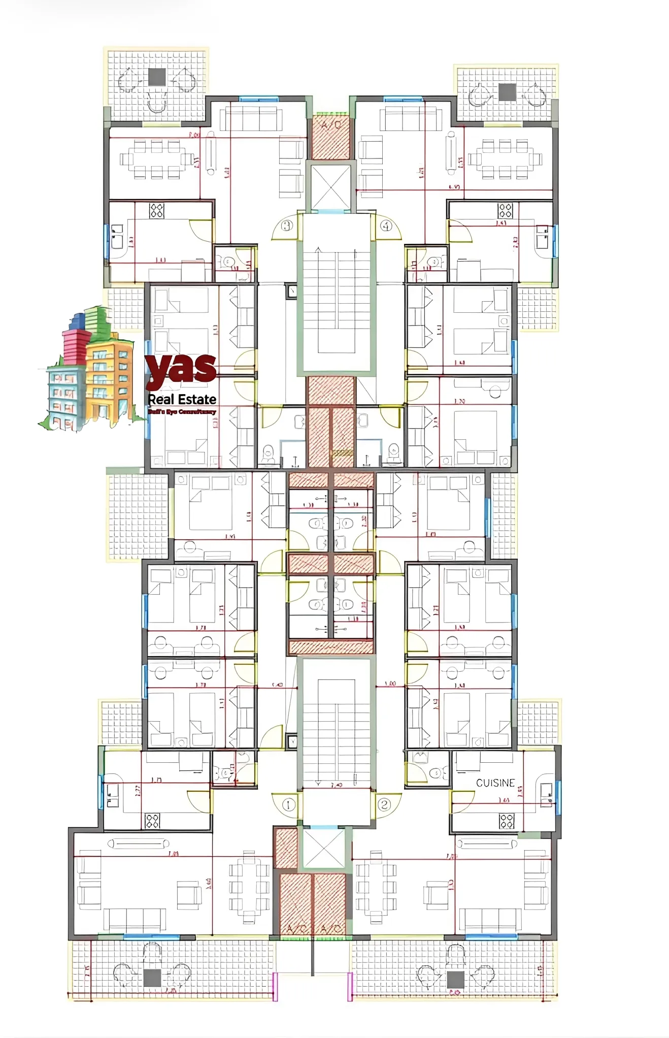 Apartment for Sale in Zouk Mikael - 3 bed, 3 bath