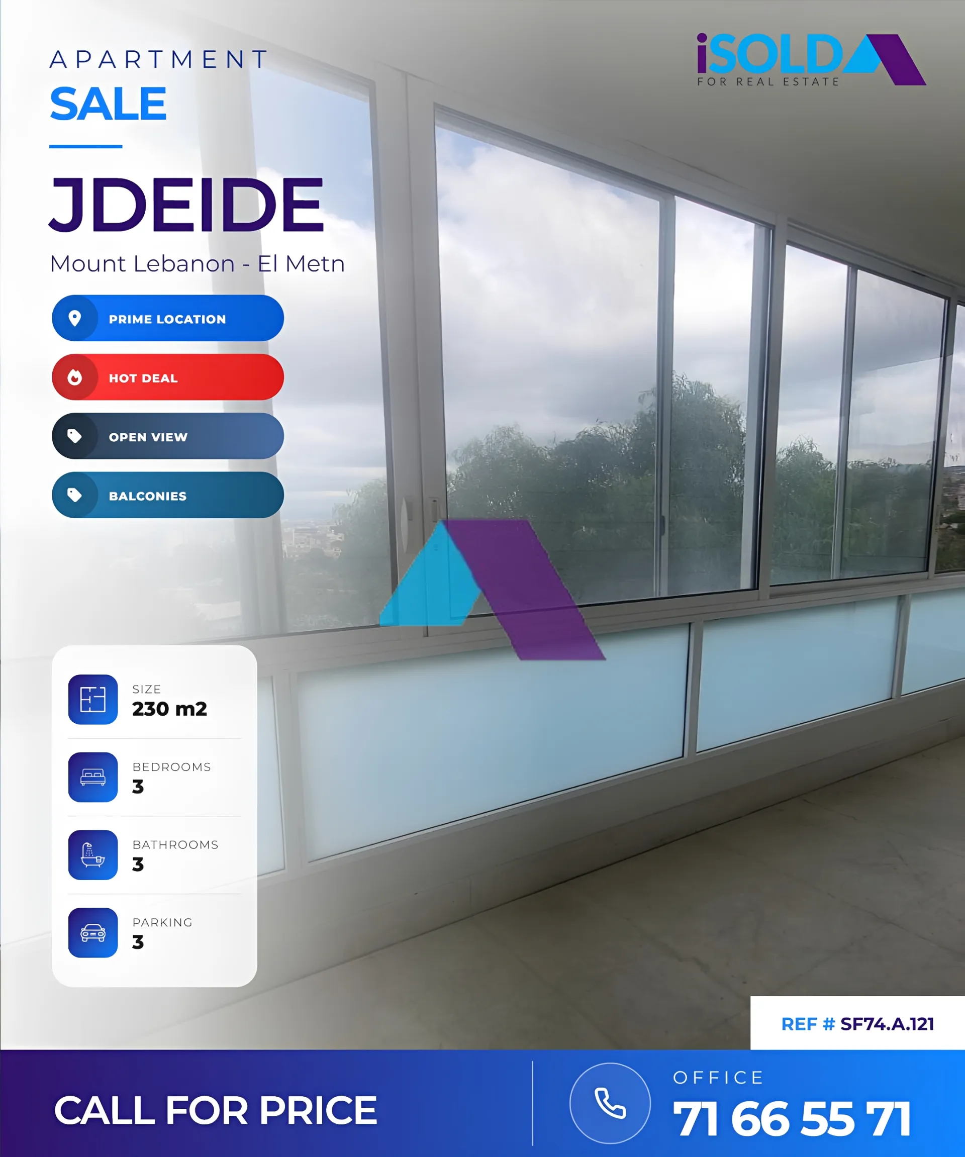 Apartment for sale in Jdeideh