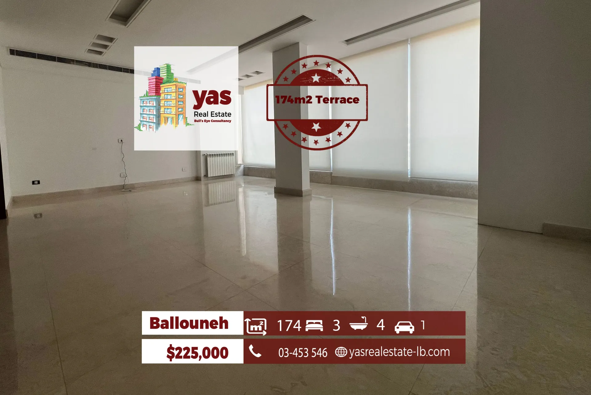Apartment for Sale in Ballouneh