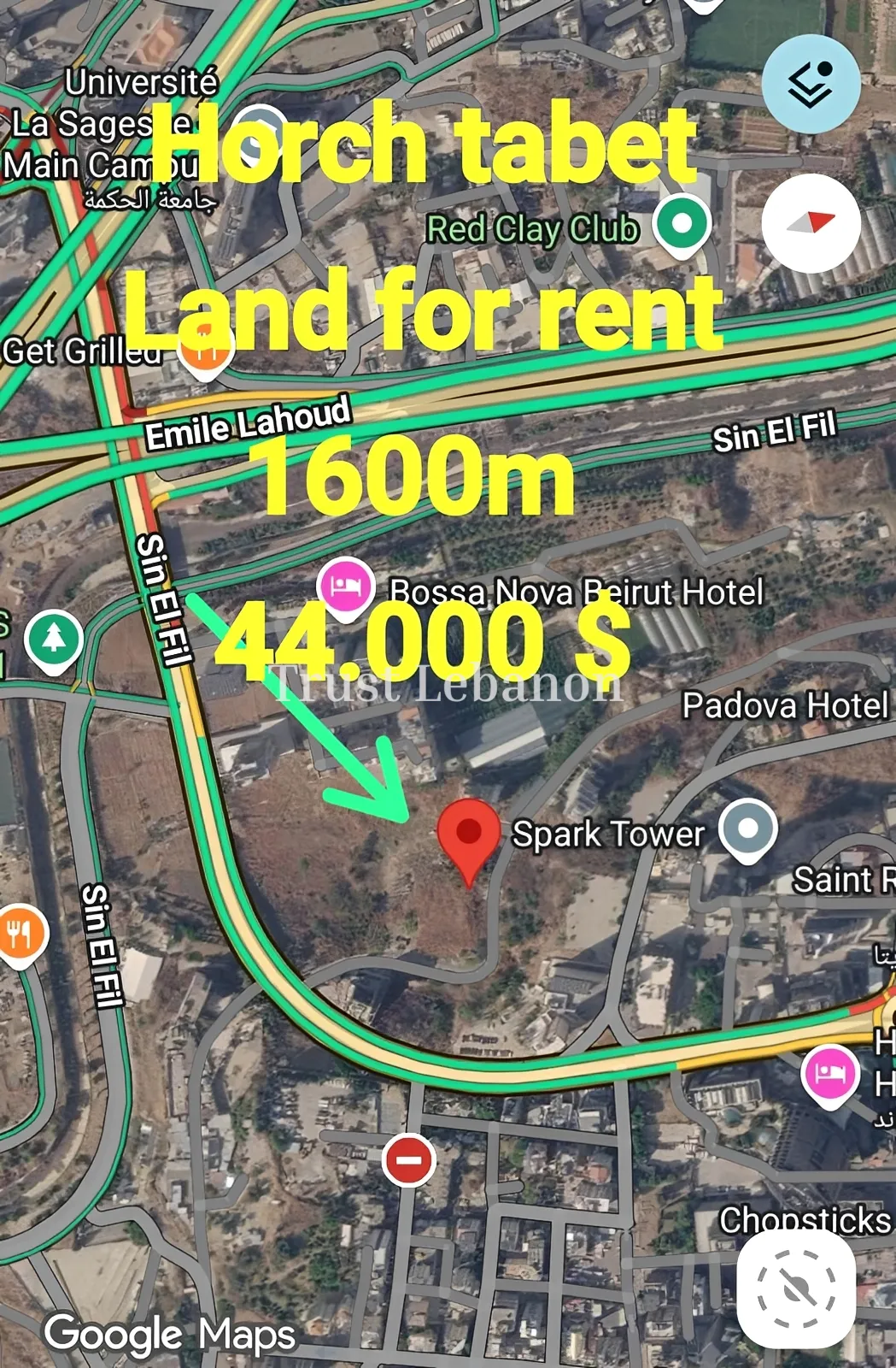 Residential Land for rent in Horch Tabet, Lebanon