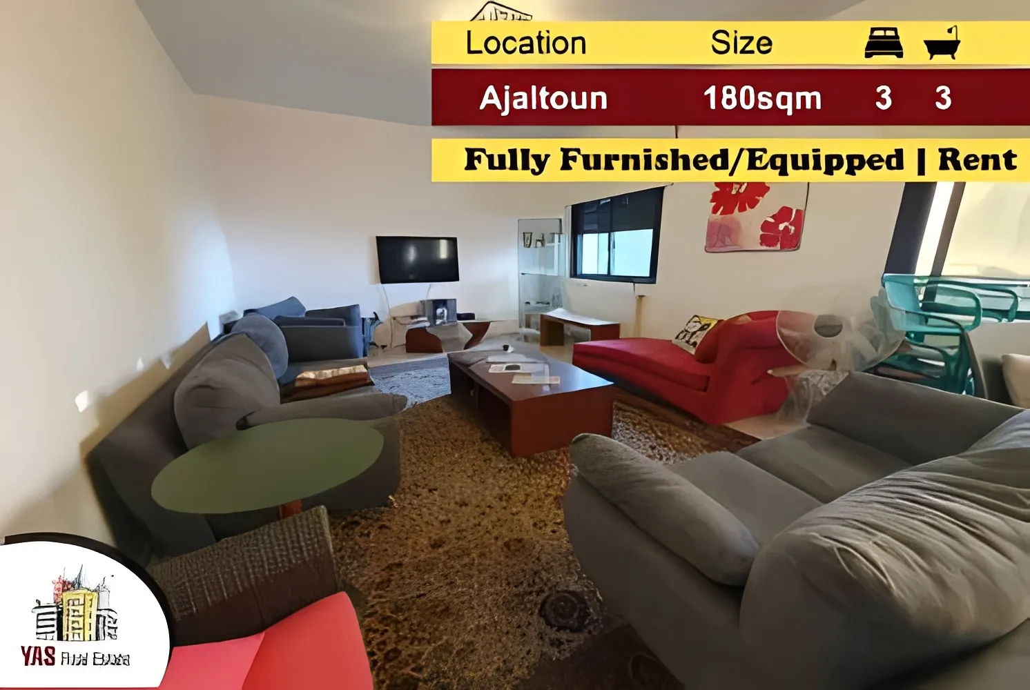 Apartment for Rent in Ajaltoun