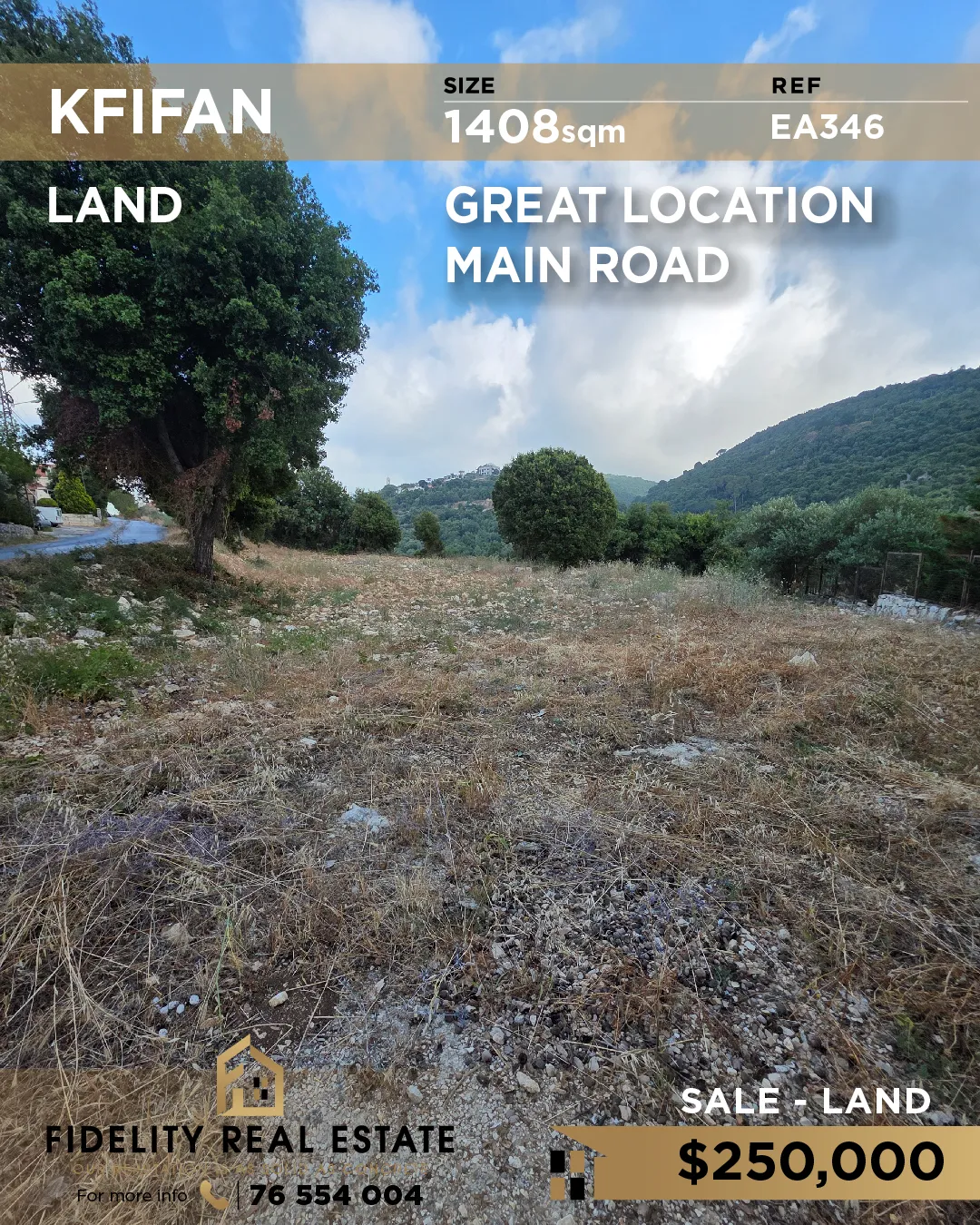 Residential Land for sale in Kfifan, Lebanon
